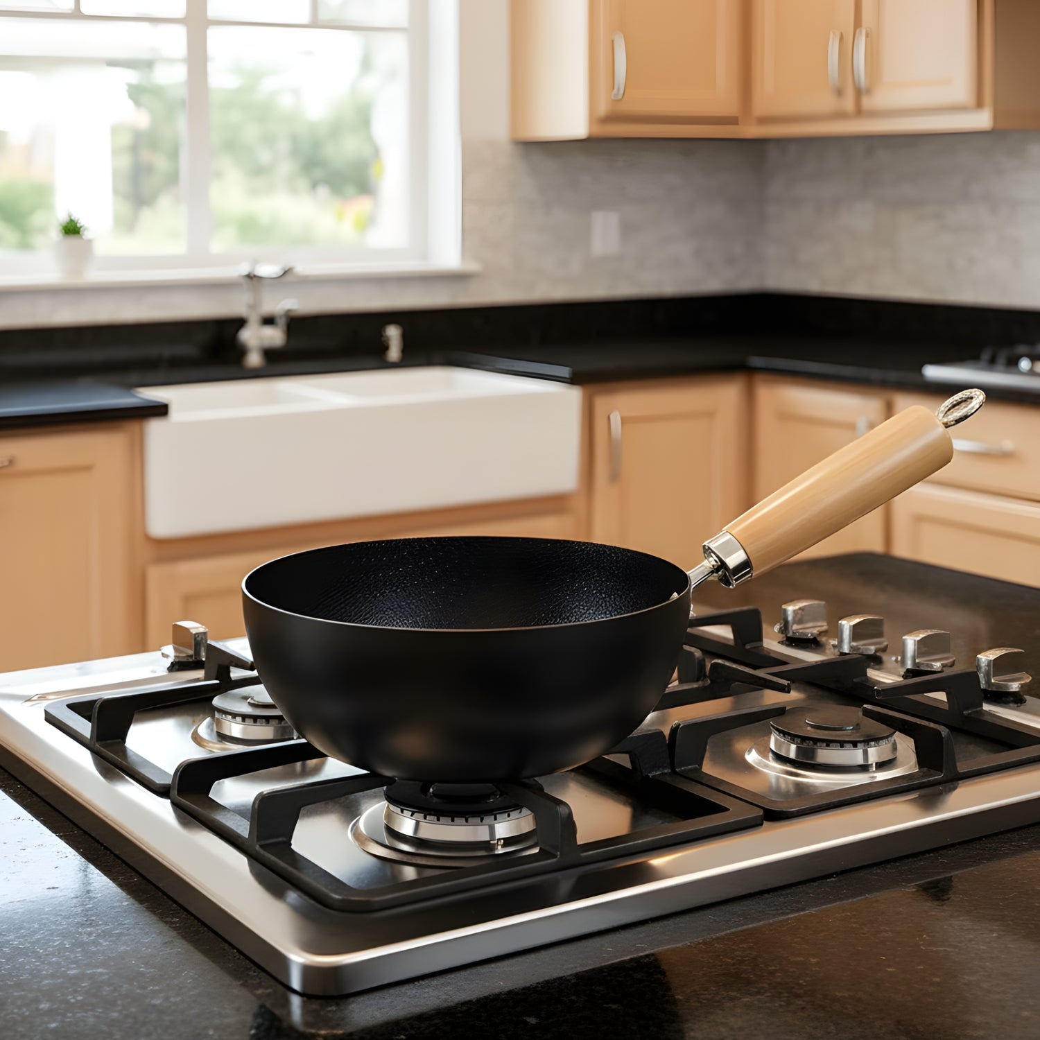 Alten - Signature Non-Stick Iron Pan Versatile Mini Frying Pan, Saucepan, and Wok