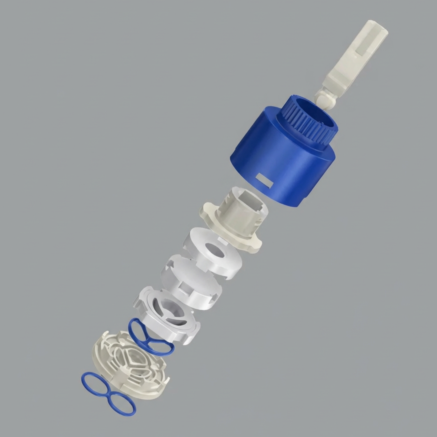 Uupsala - Wash Basin Faucet Double Hole Hot & Cold Mixer Tap with 2-Mode Rotating Nozzle Bathroom Sink Faucet