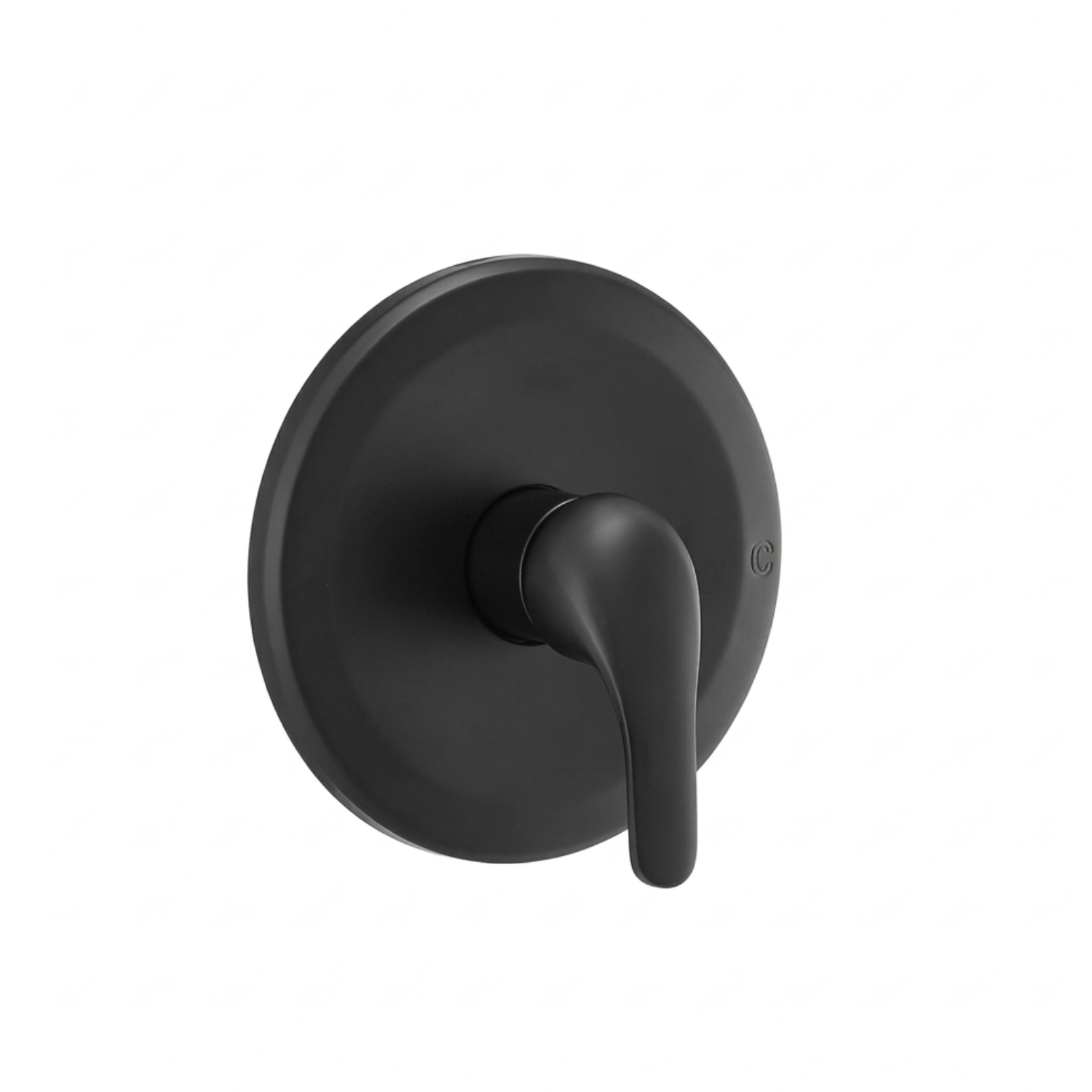 Dalalven - Matte Black Brass Valve Single Handle Faucet with Single Function Shower Bath Shower Mixer Set