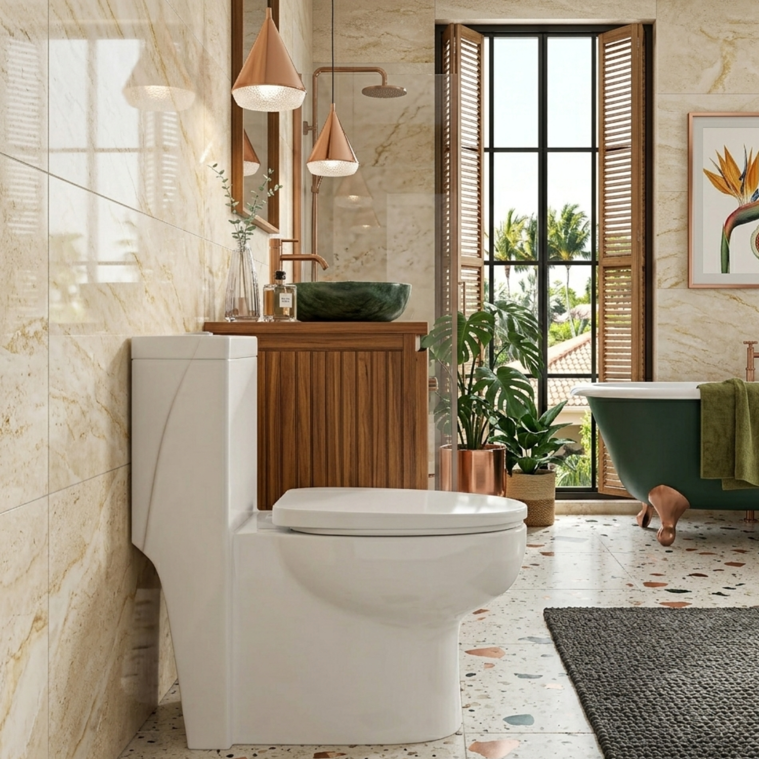 Driva - Soft-Closing One-Piece Elongated Toilet