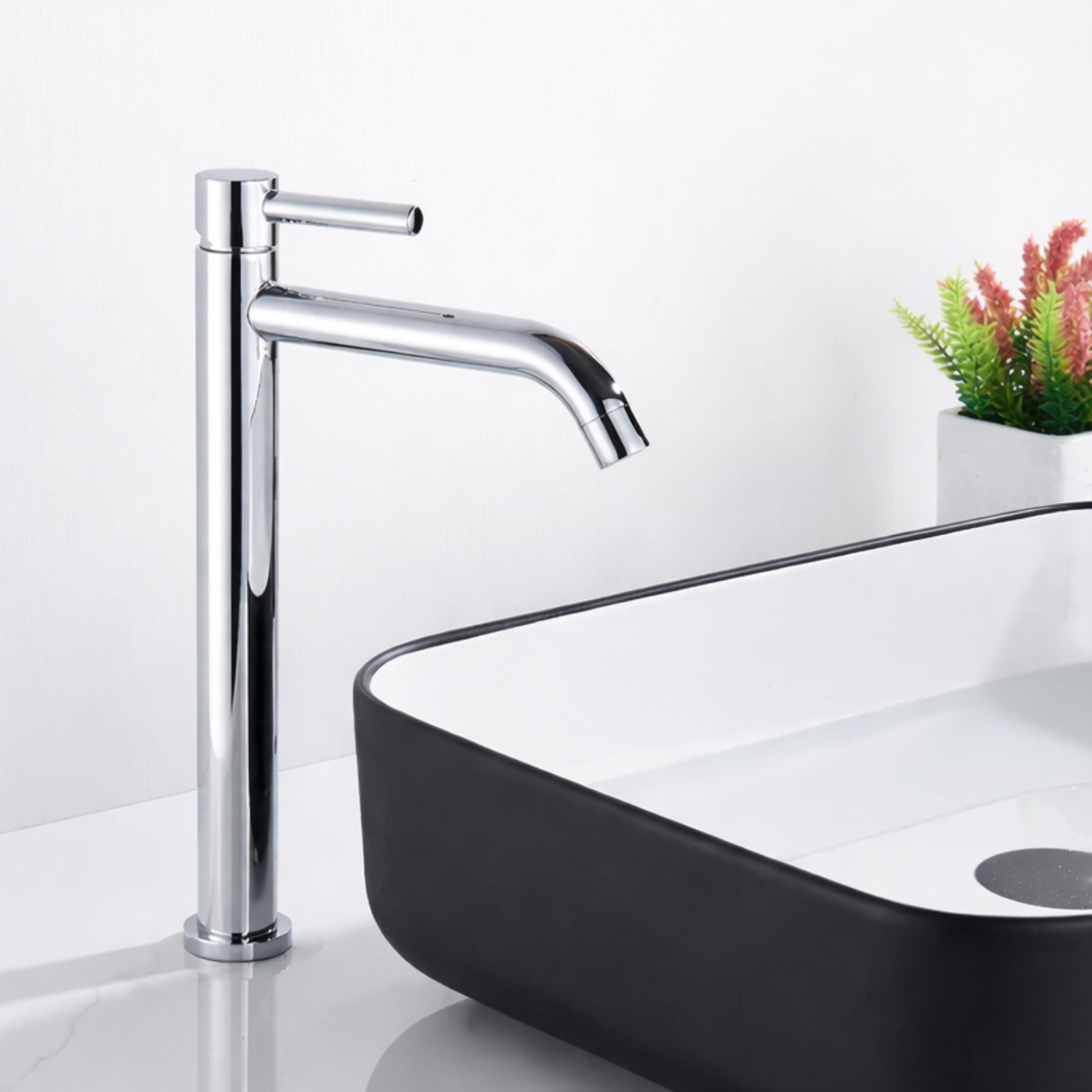 Elvheim - Bathroom Basin Faucet Single Handle Hot and Cold Mixer Tap