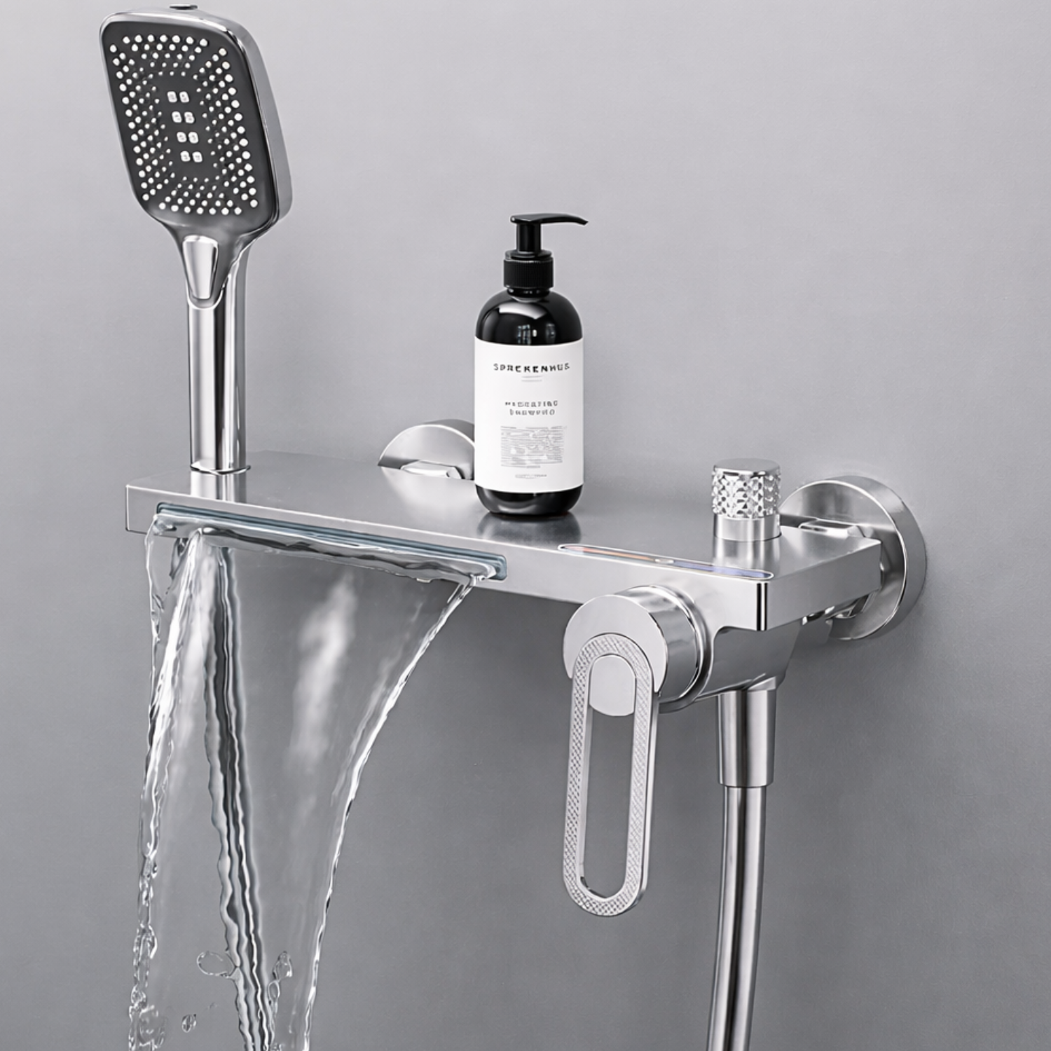 Inari - Wall Mounted Bathtub Shower Faucet Single Handle Spout Mixer Tap