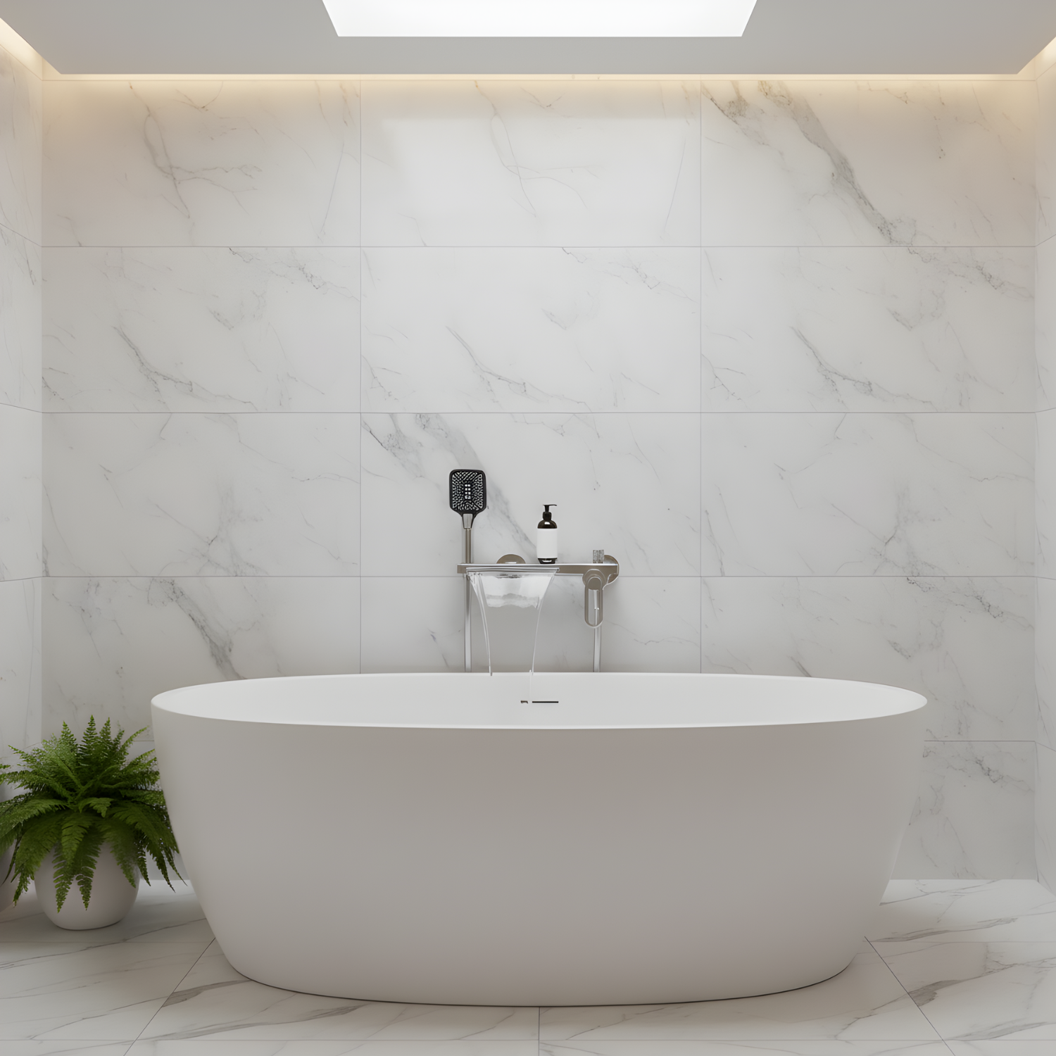 Inari - Wall Mounted Bathtub Shower Faucet Single Handle Spout Mixer Tap