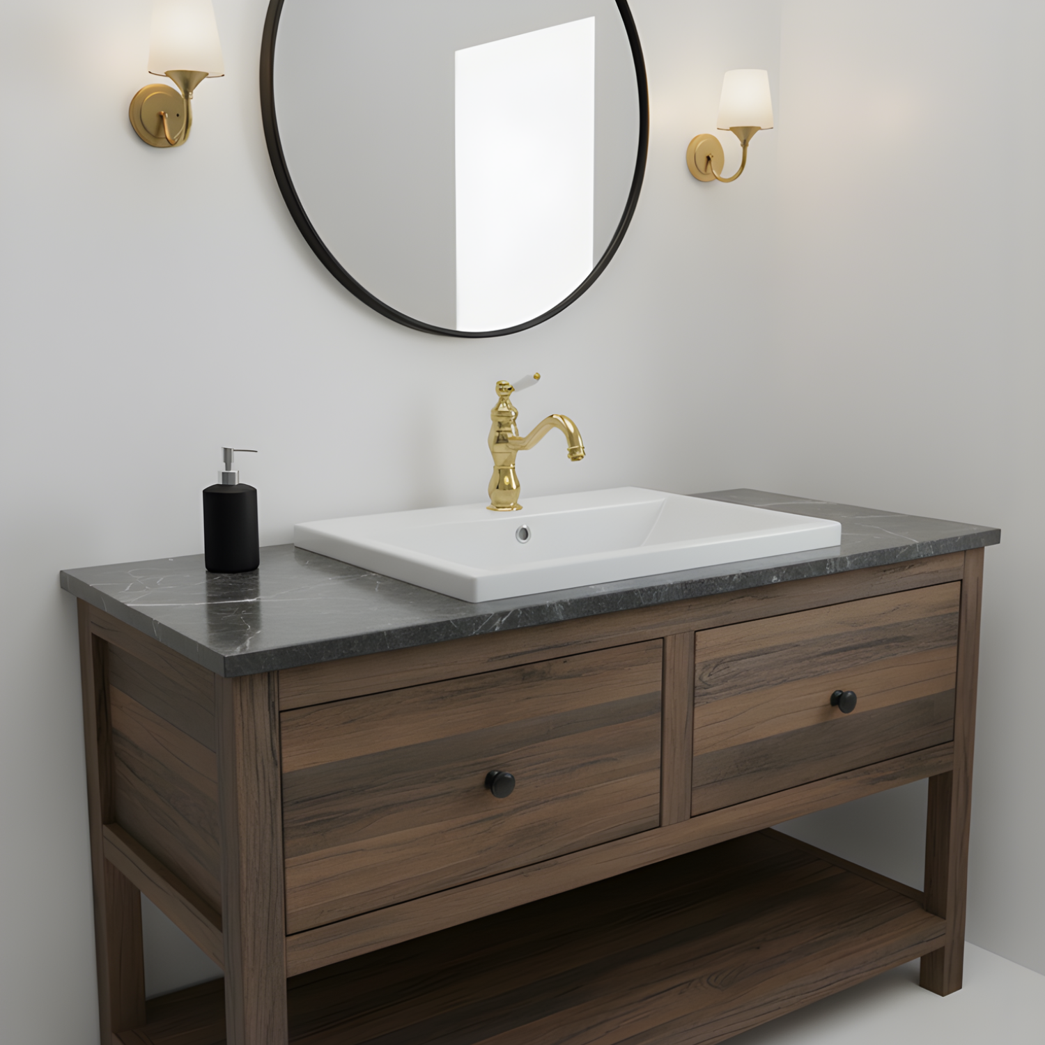 Kiruna - Antique 360° Swivel Vessel Sink Faucet