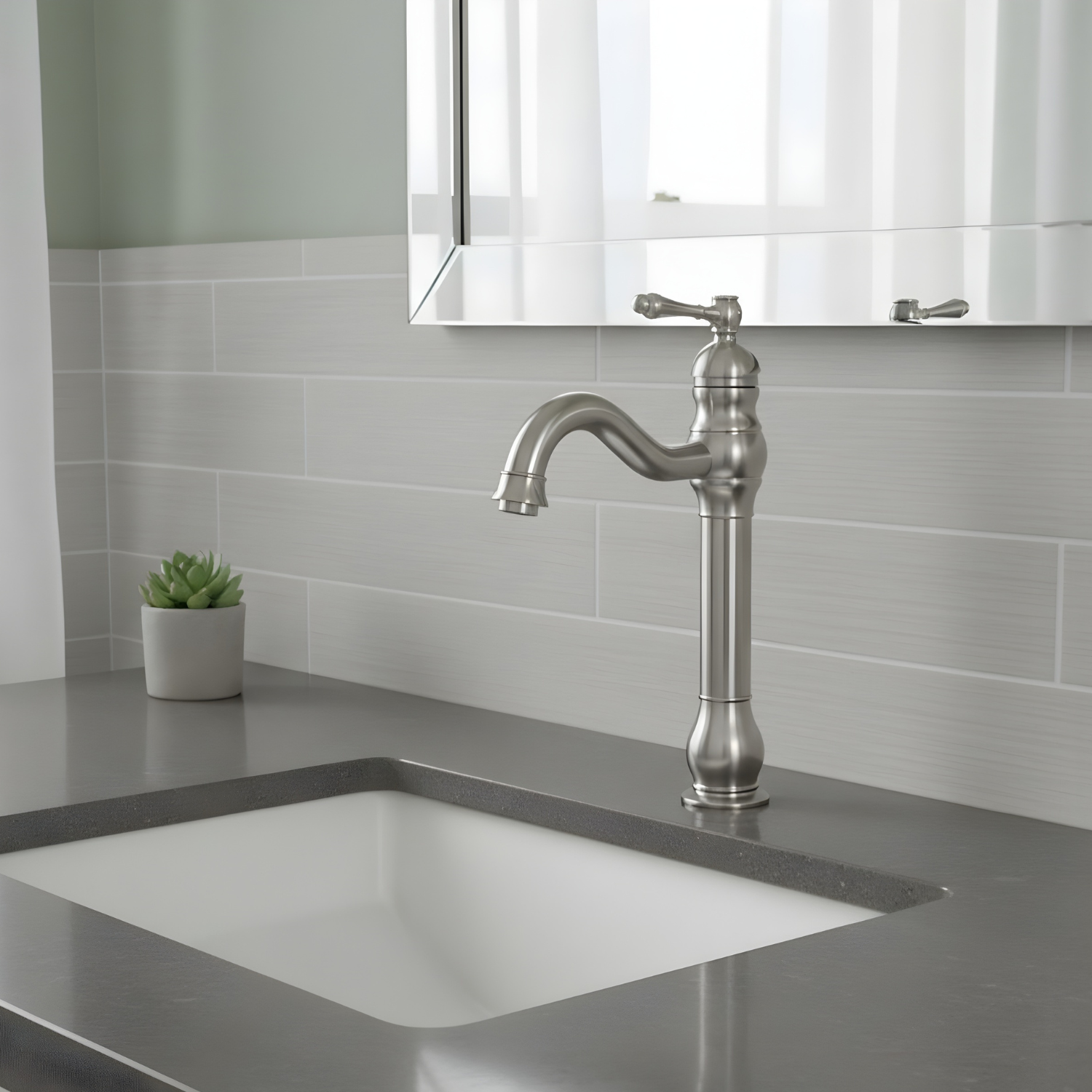 Kiruna - Antique 360° Swivel Vessel Sink Faucet
