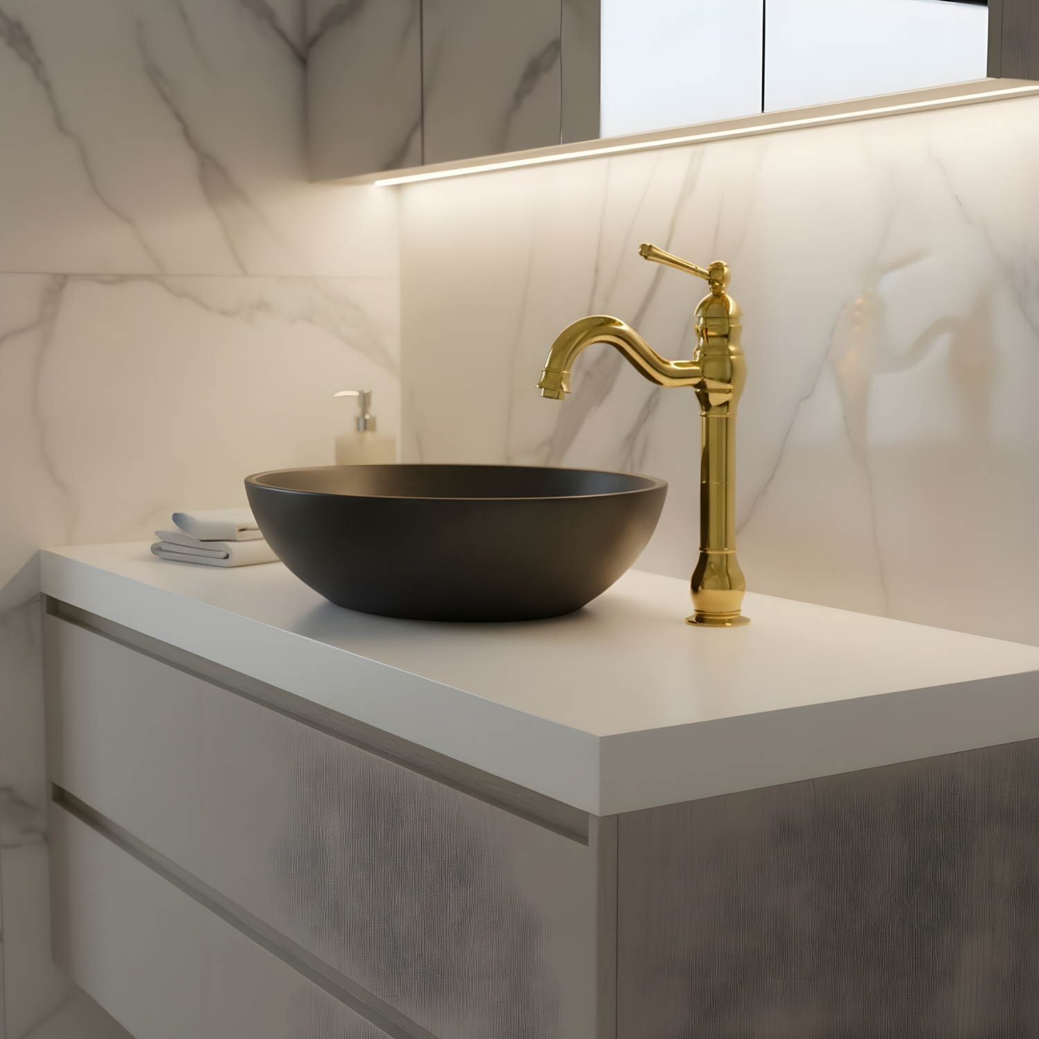 Kiruna - Antique 360° Swivel Vessel Sink Faucet