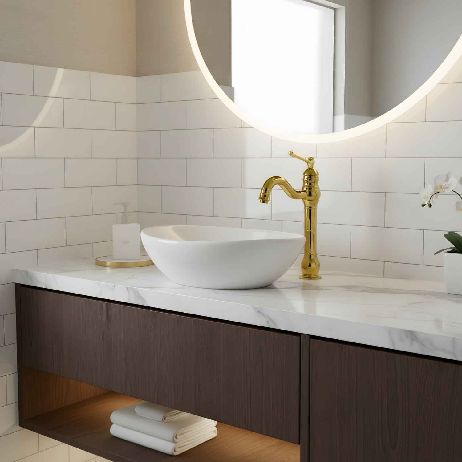 Kiruna - Antique 360° Swivel Vessel Sink Faucet