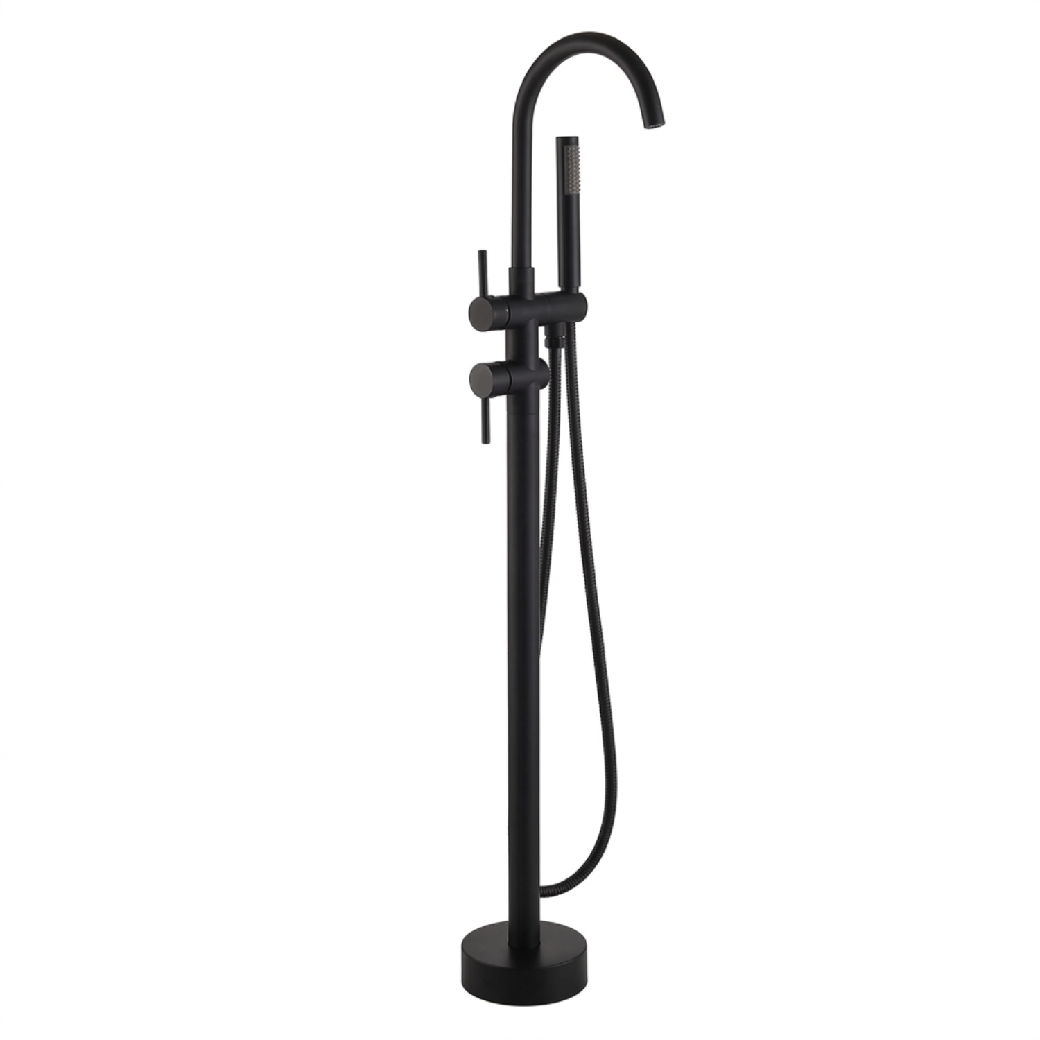 Klaralven - Bathtub Shower Faucet Set Floor Standing Shower System with 360 Swivel Spout Bathroom Bath Bathtub Mixer