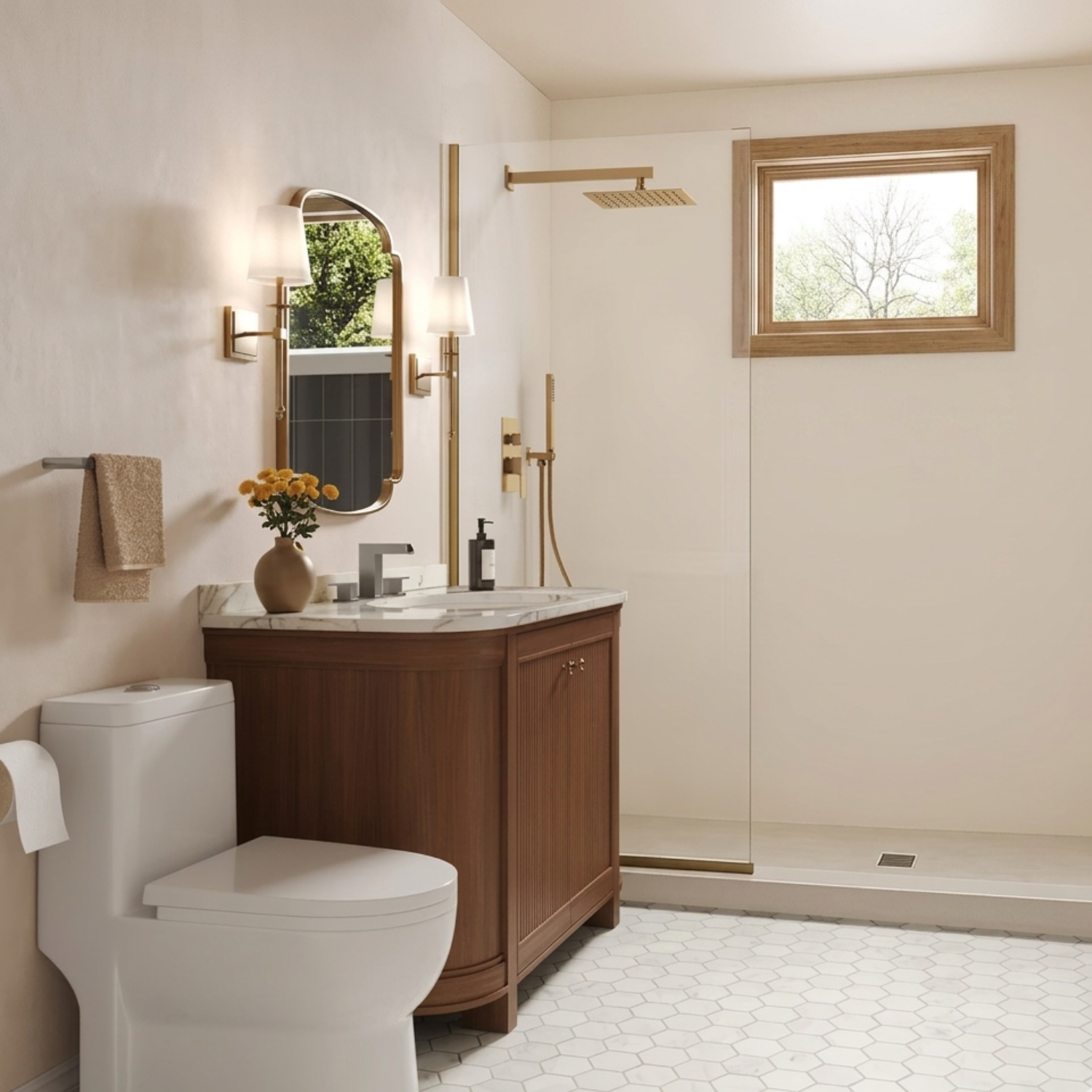 Skogar - Modern Rain Shower Kit for Bathroom