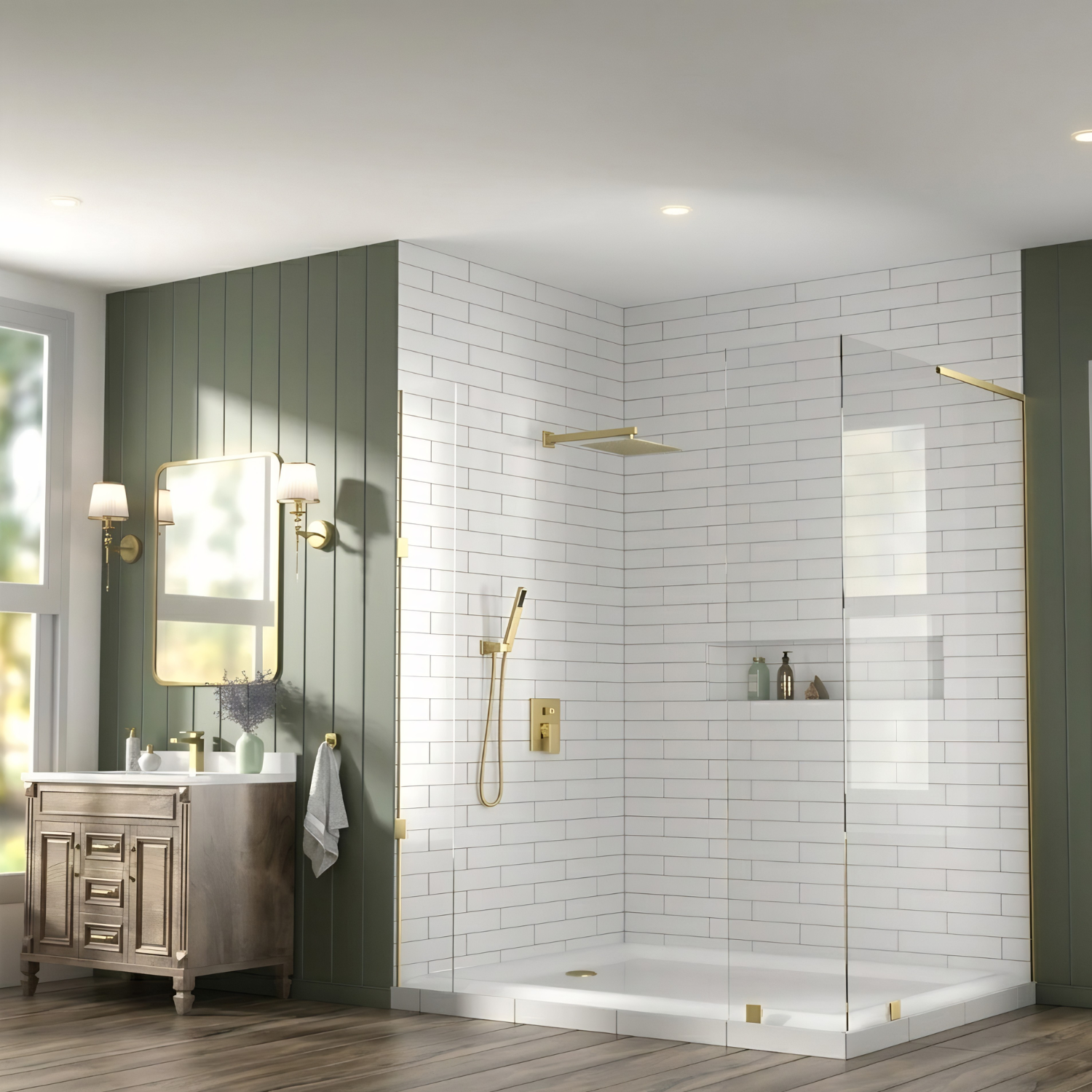 Skogar - Modern Rain Shower Kit for Bathroom