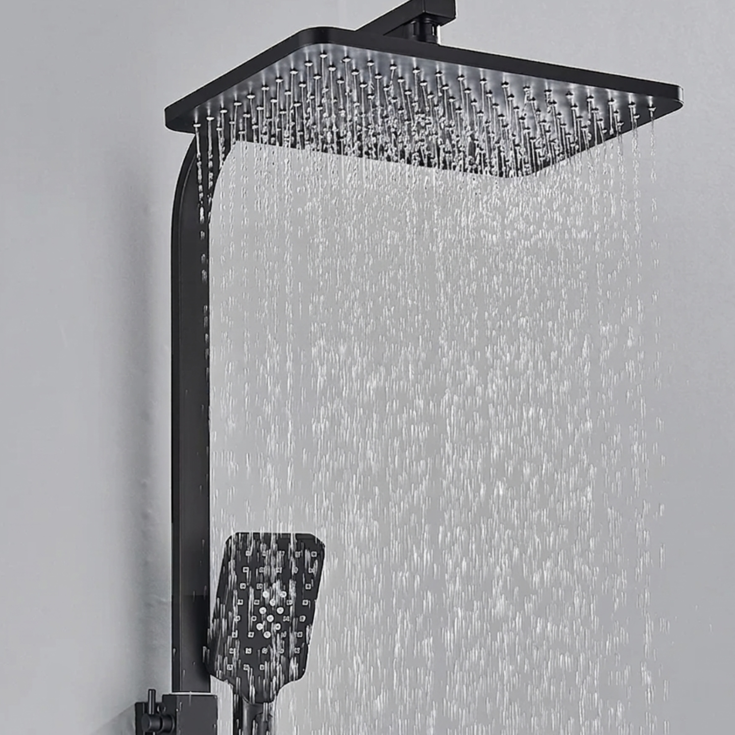 Torne - Digital Display Thermostatic Rainfall Shower System – 4 Way Bathroom Shower Set