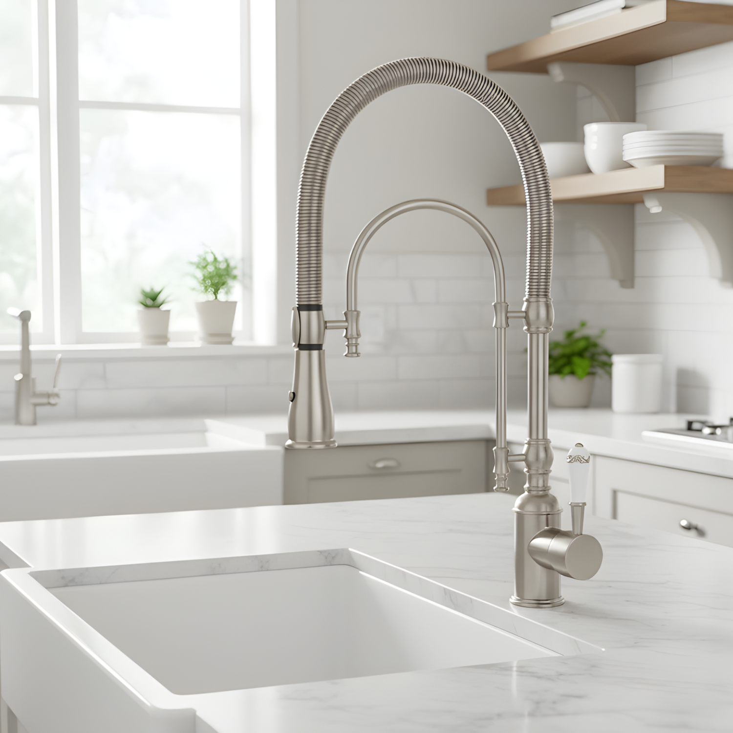 Visby - 360° Pull-Down Kitchen Faucet with Spring Spout Hot & Cold Mixer