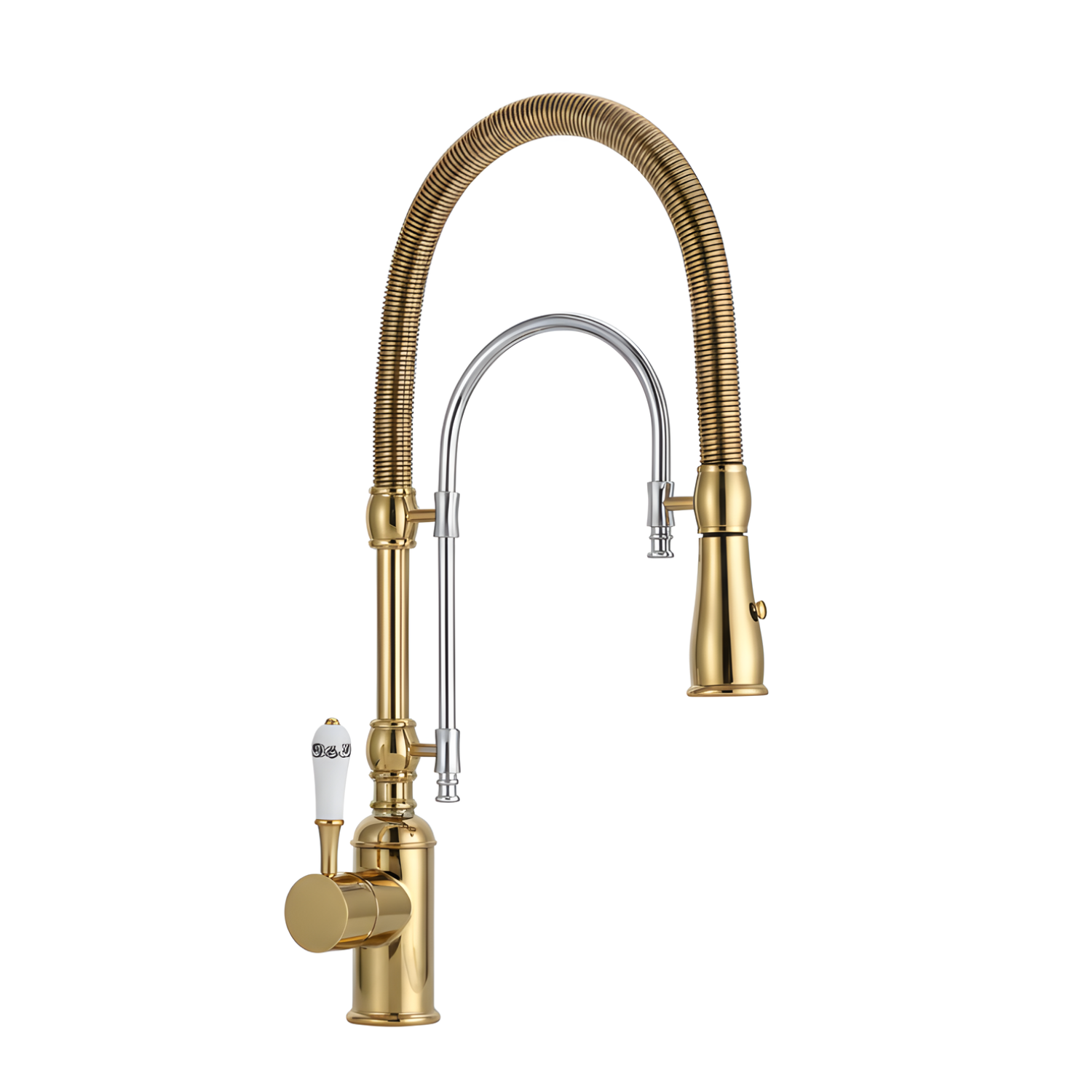 Visby - 360° Pull-Down Kitchen Faucet with Spring Spout Hot & Cold Mixer