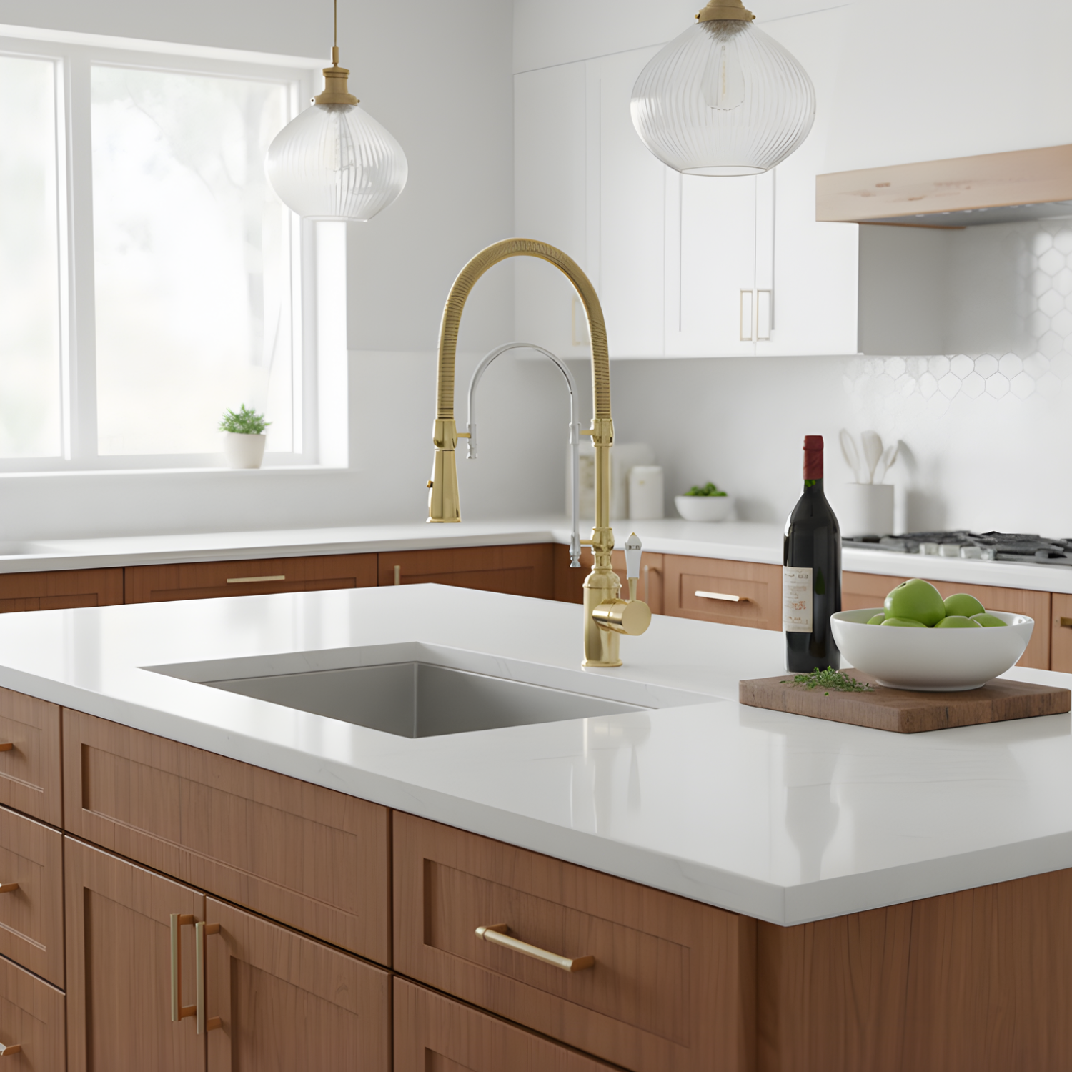 Visby - 360° Pull-Down Kitchen Faucet with Spring Spout Hot & Cold Mixer