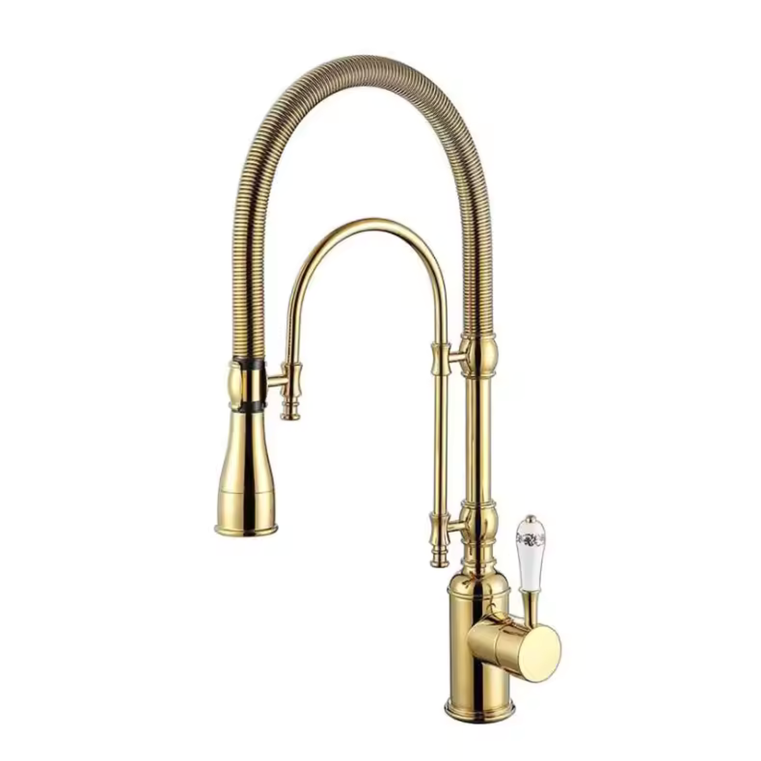 Visby - 360° Pull-Down Kitchen Faucet with Spring Spout Hot & Cold Mixer