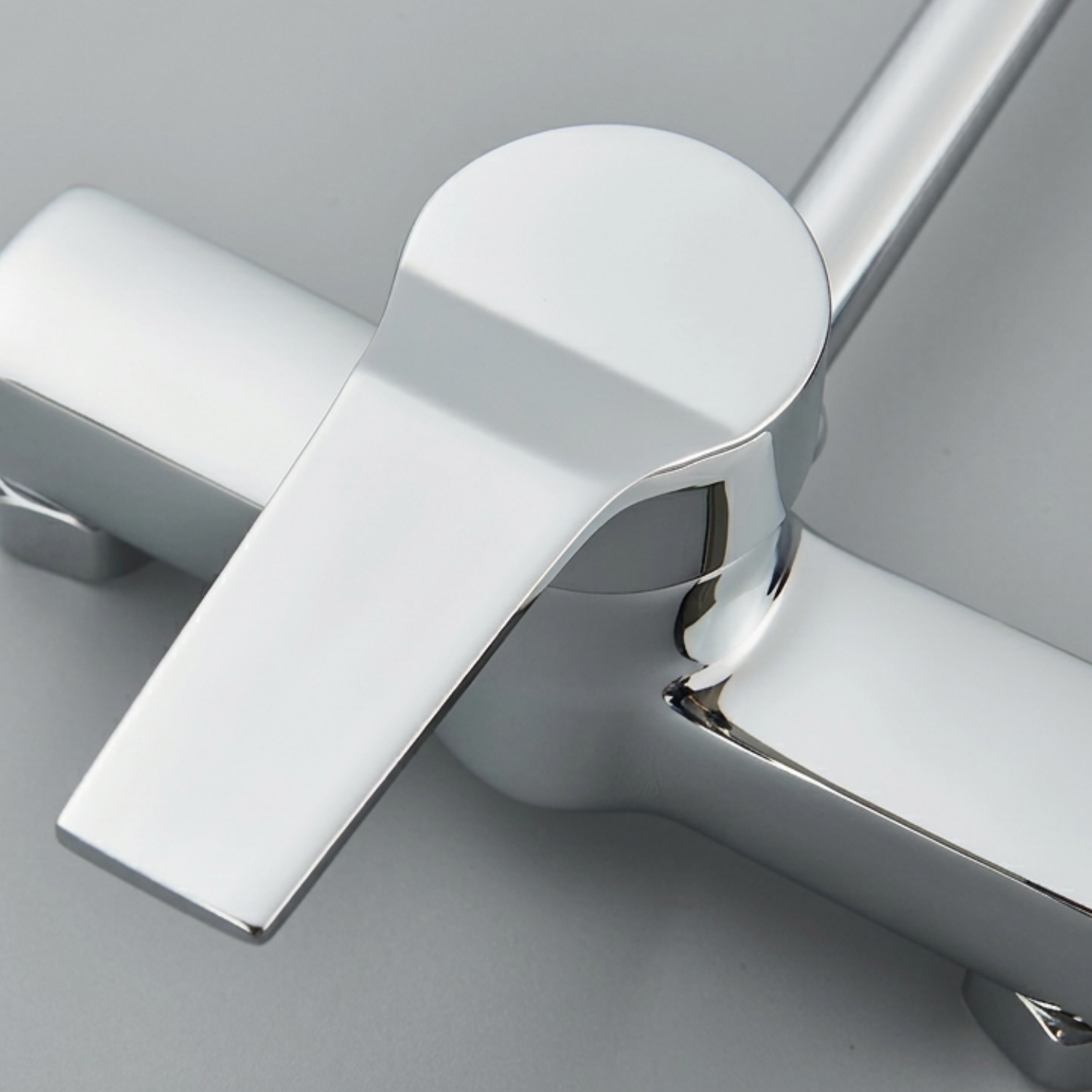 Vanern - Wall Mounted Dual Hole Kitchen Faucet Lead Free Hot Cold Water Mixer Tap Stream Spray Bubbler 360 Rotation Flexible Pipe Control