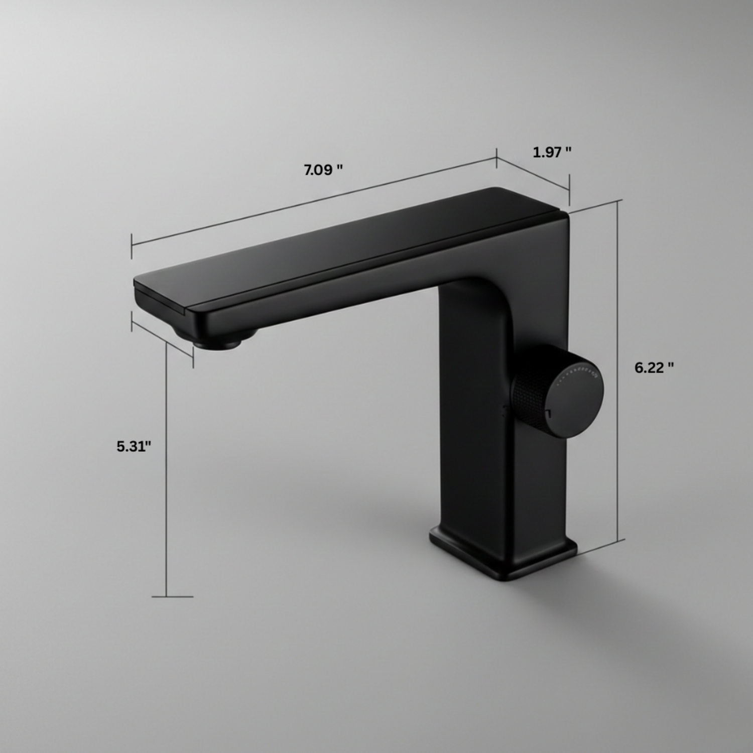 Kebnekaise - Digital Display Celsius Bathroom Basin Faucet with Intelligent LED