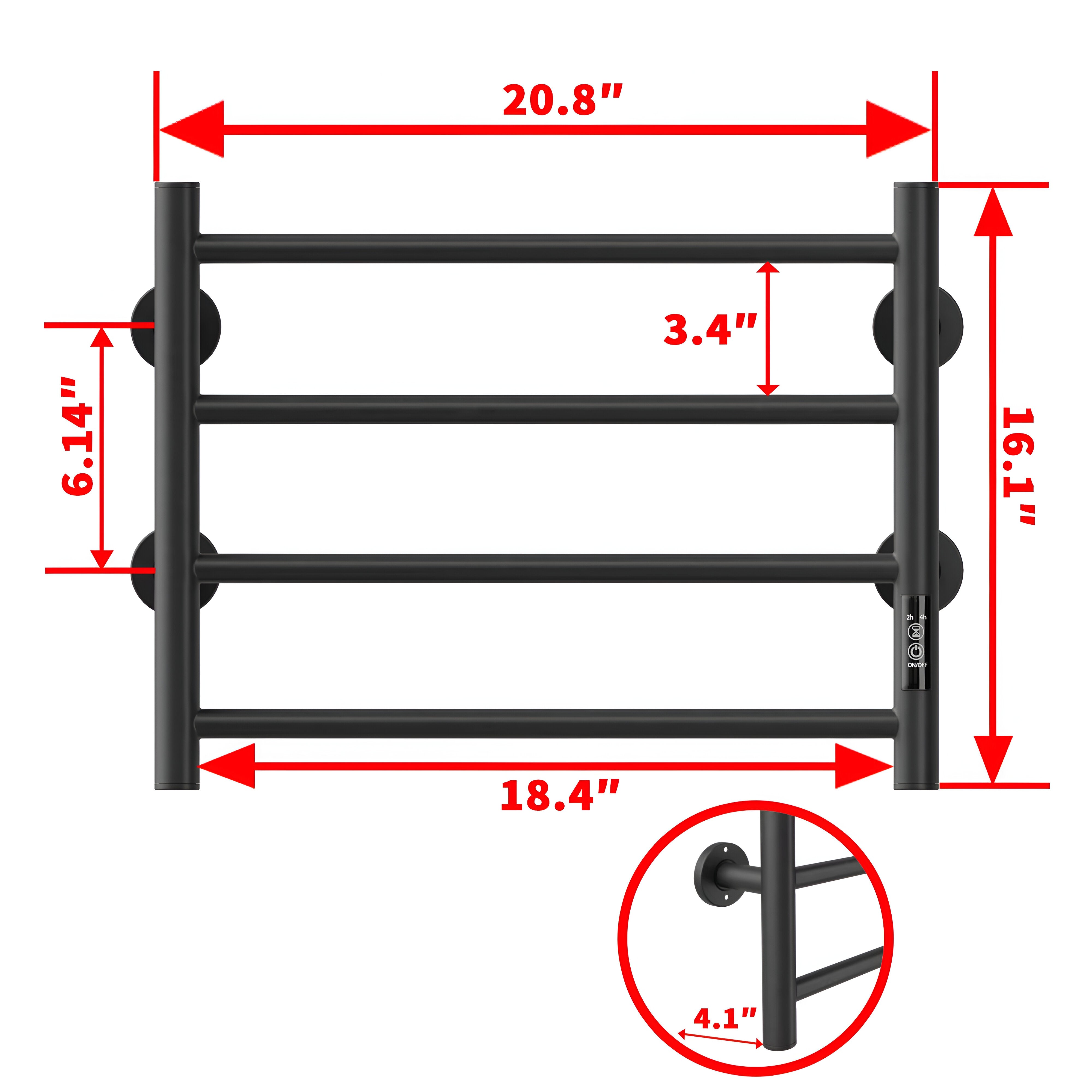 Black Bathroom Towel Warmer