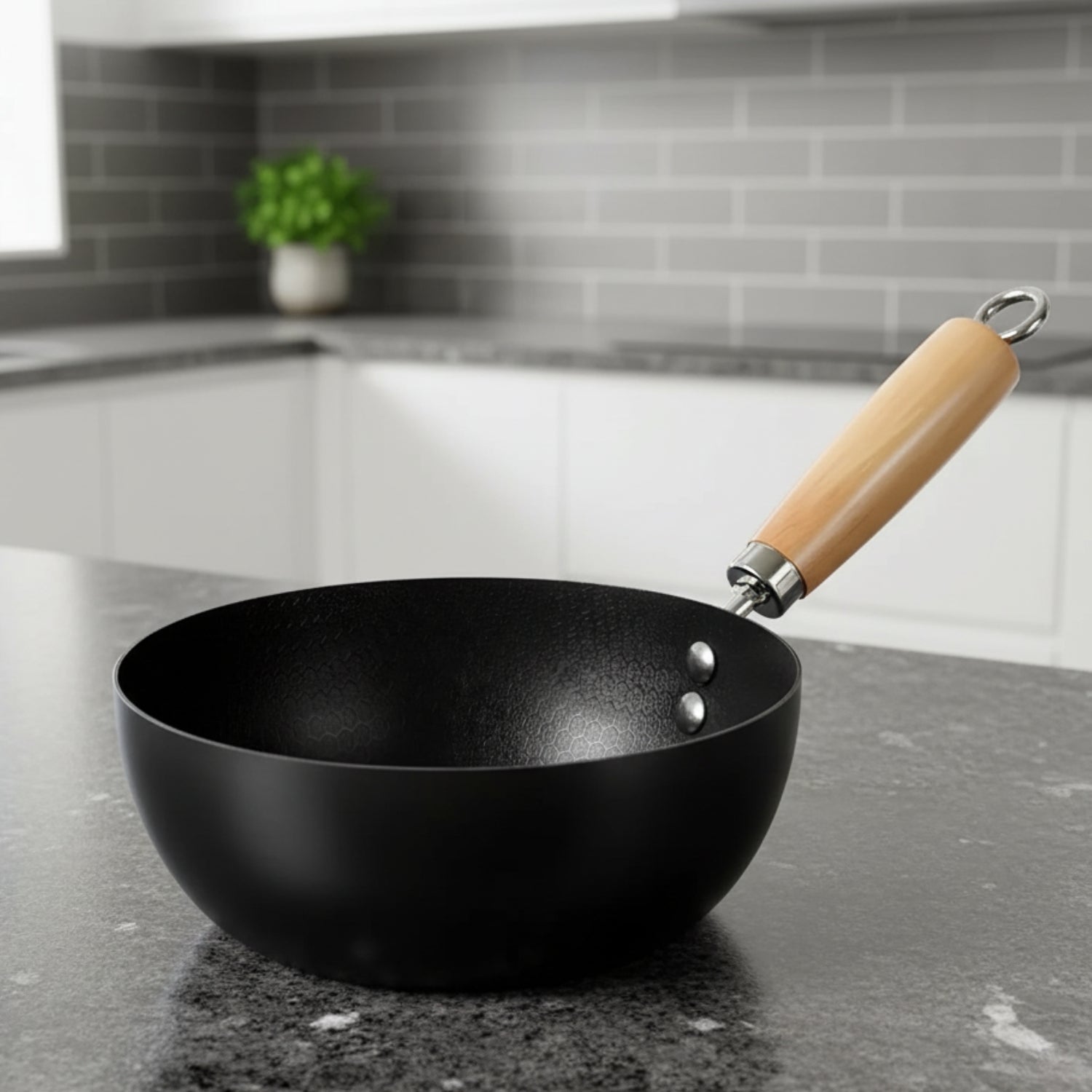 Alten - Signature Non-Stick Iron Pan Versatile Mini Frying Pan, Saucepan, and Wok