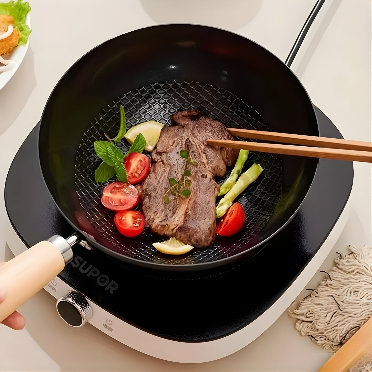 Alten - Signature Non-Stick Iron Pan Versatile Mini Frying Pan, Saucepan, and Wok