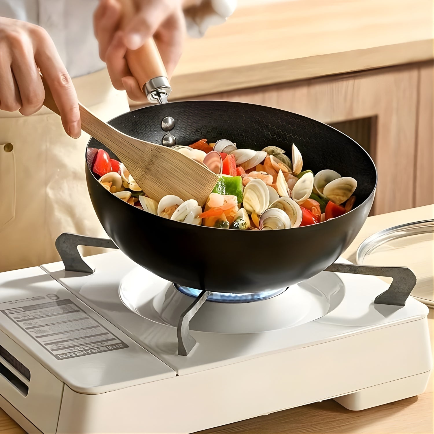 Alten - Signature Non-Stick Iron Pan Versatile Mini Frying Pan, Saucepan, and Wok