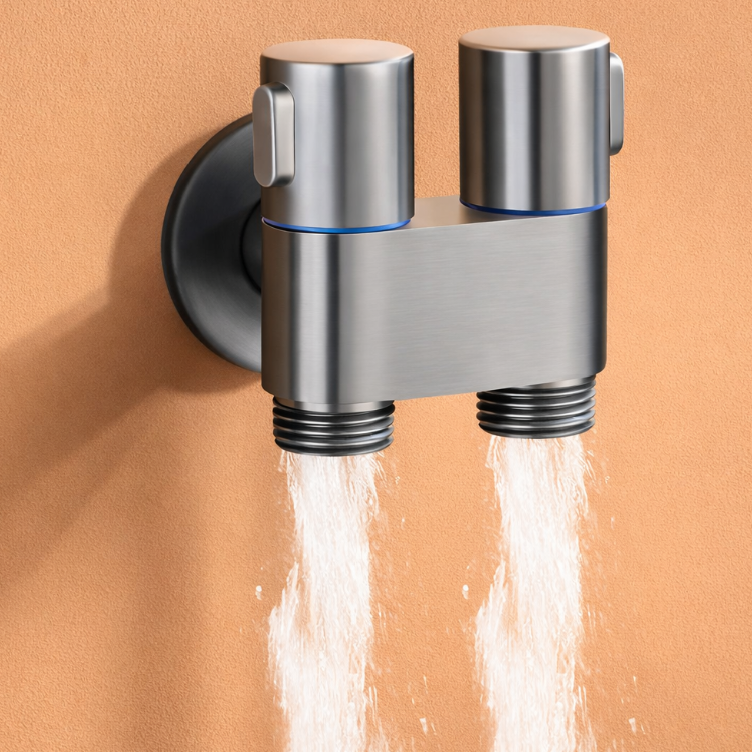 Aarhus - Hygienic Shower Bidet Sprayer – Double Outlet Angle Valve Bathroom Toilet Bidet Set