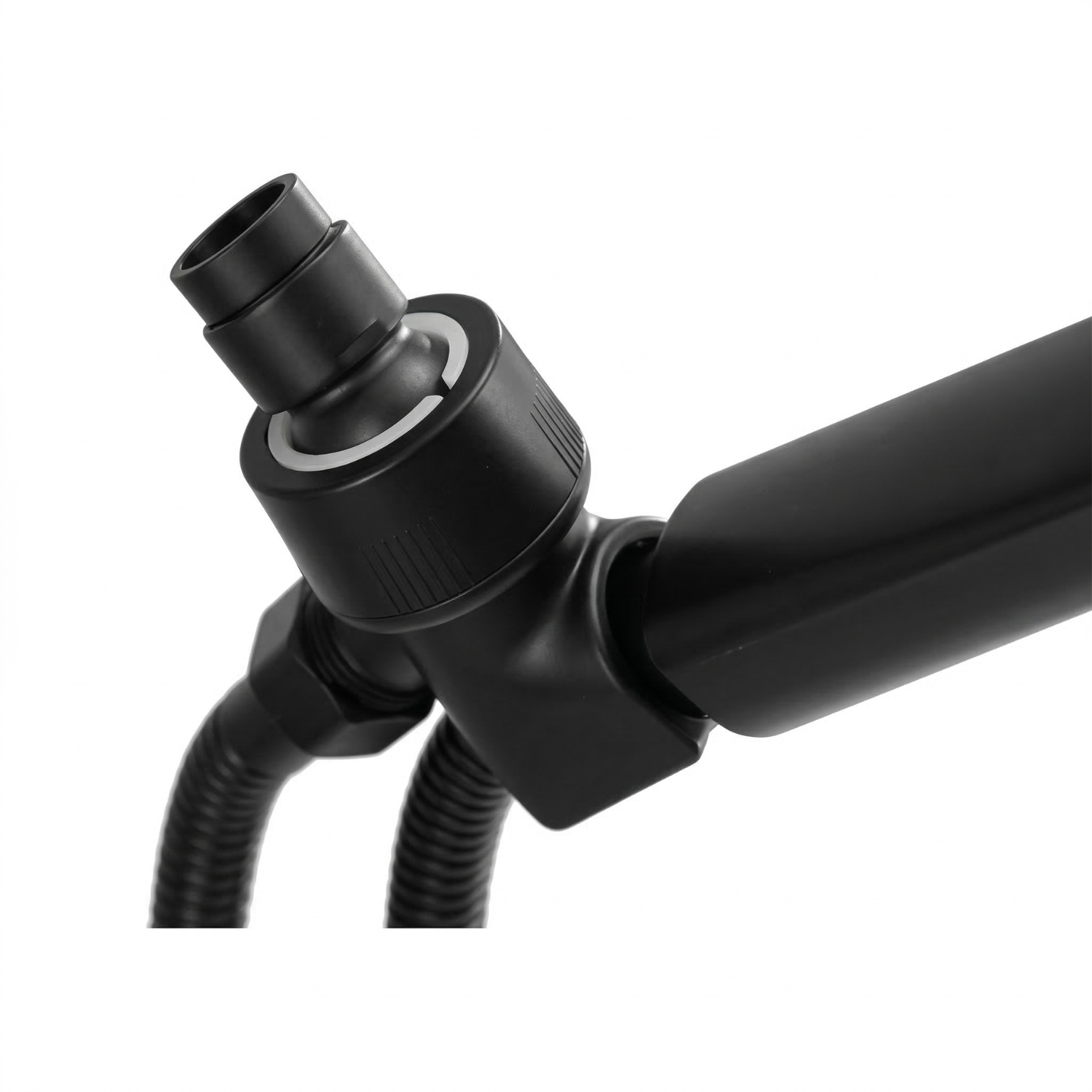 Dalalven - Matte Black Brass Valve Single Handle Faucet with Single Function Shower Bath Shower Mixer Set
