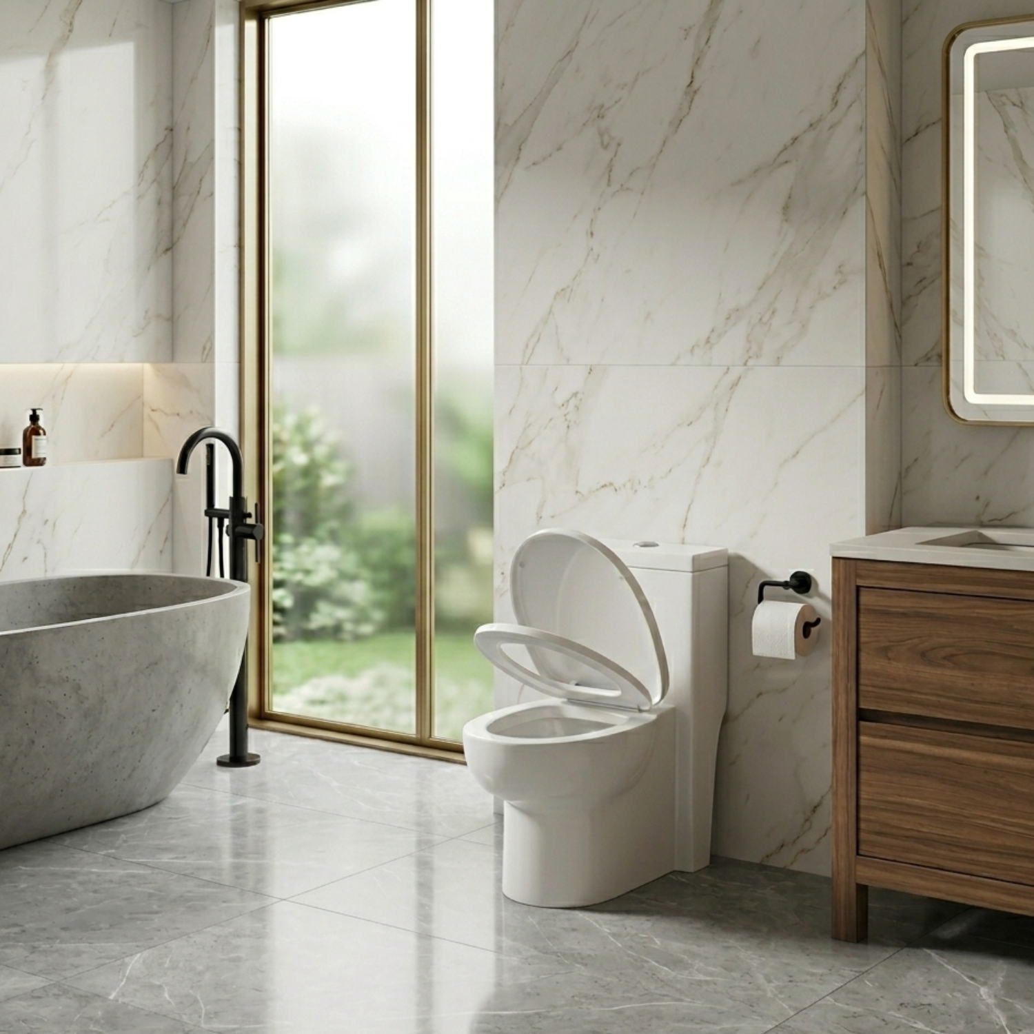Driva - Soft-Closing One-Piece Elongated Toilet