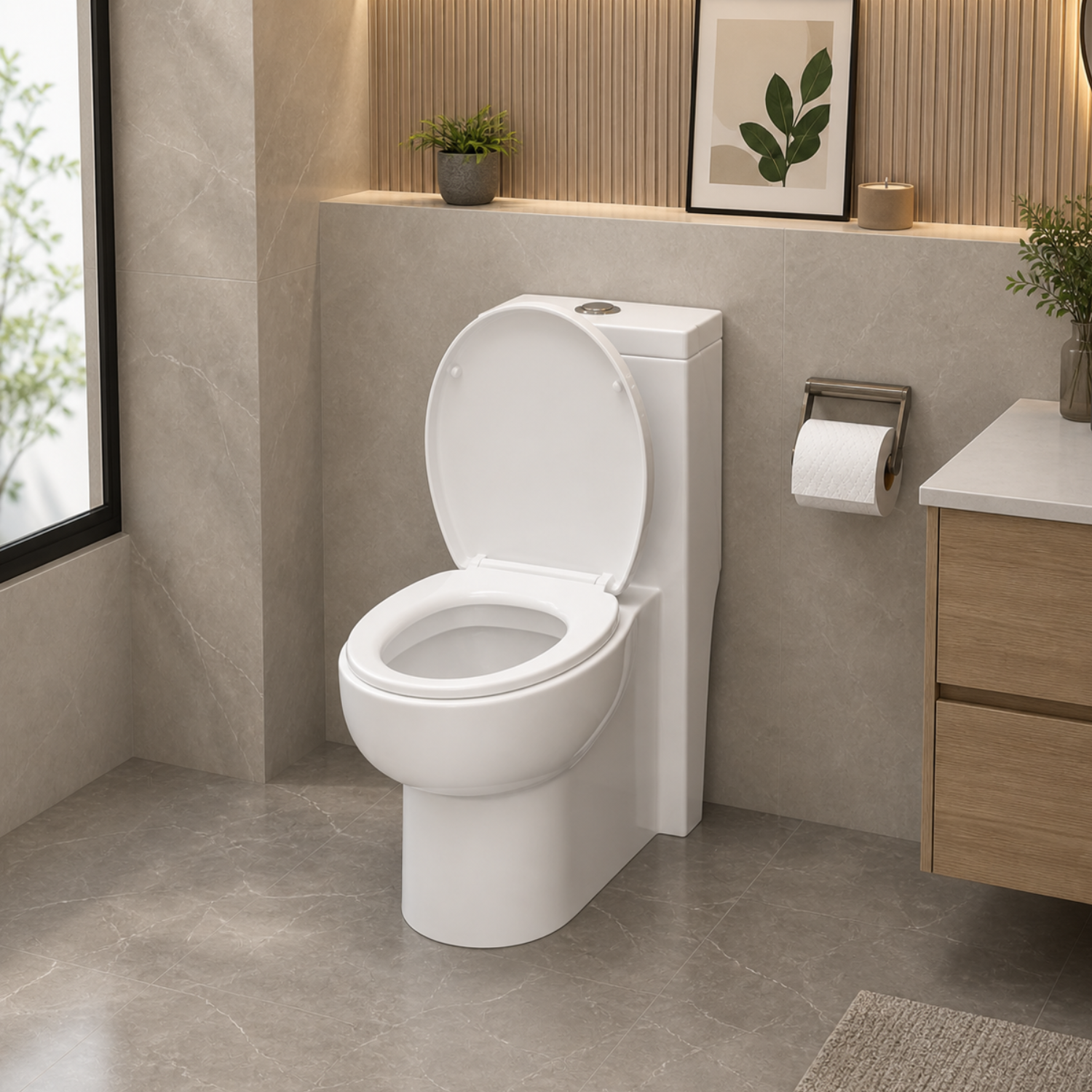 Driva - Soft-Closing One-Piece Elongated Toilet