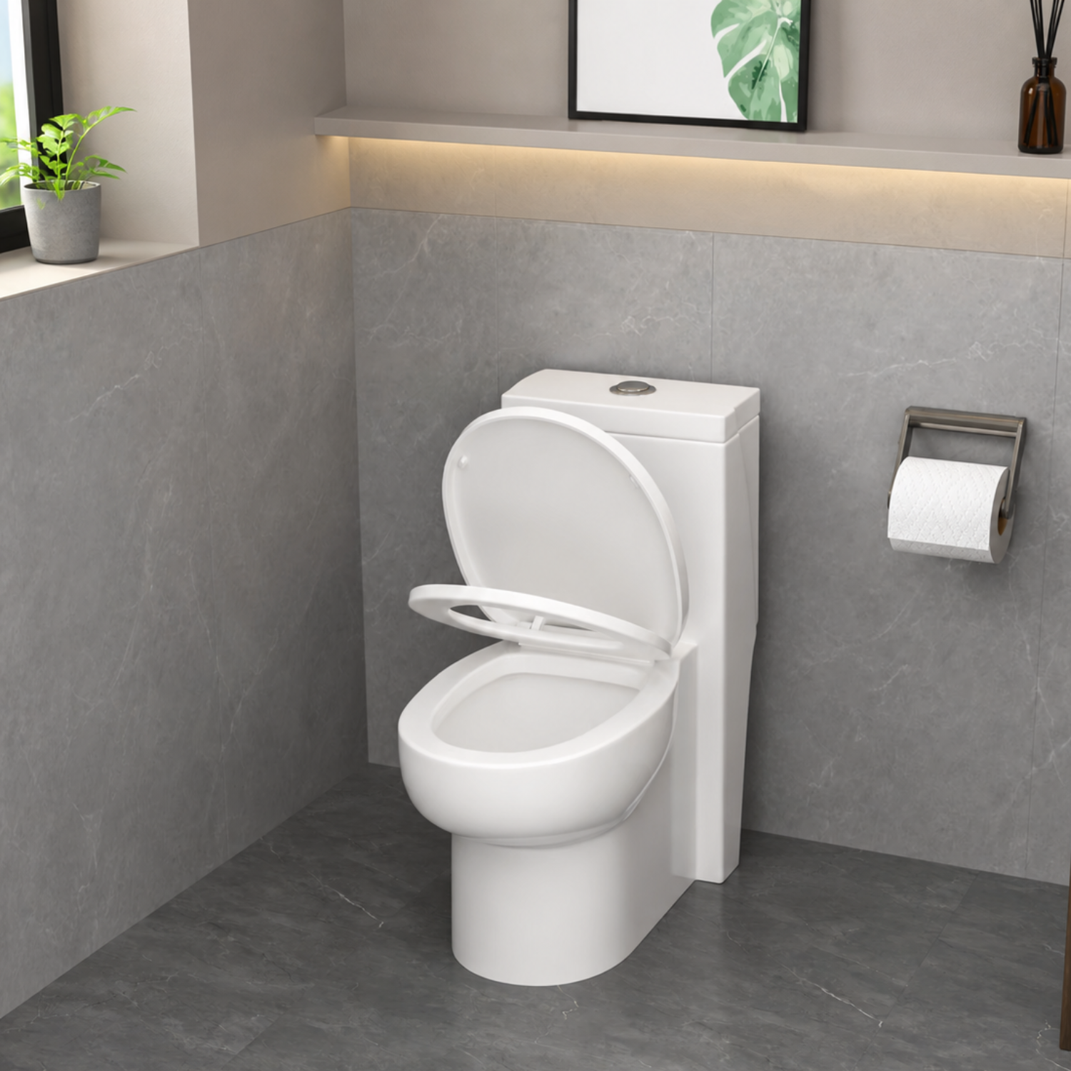 Driva - Soft-Closing One-Piece Elongated Toilet