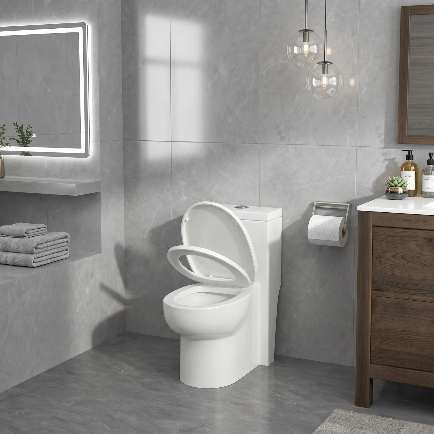 Driva - Soft-Closing One-Piece Elongated Toilet