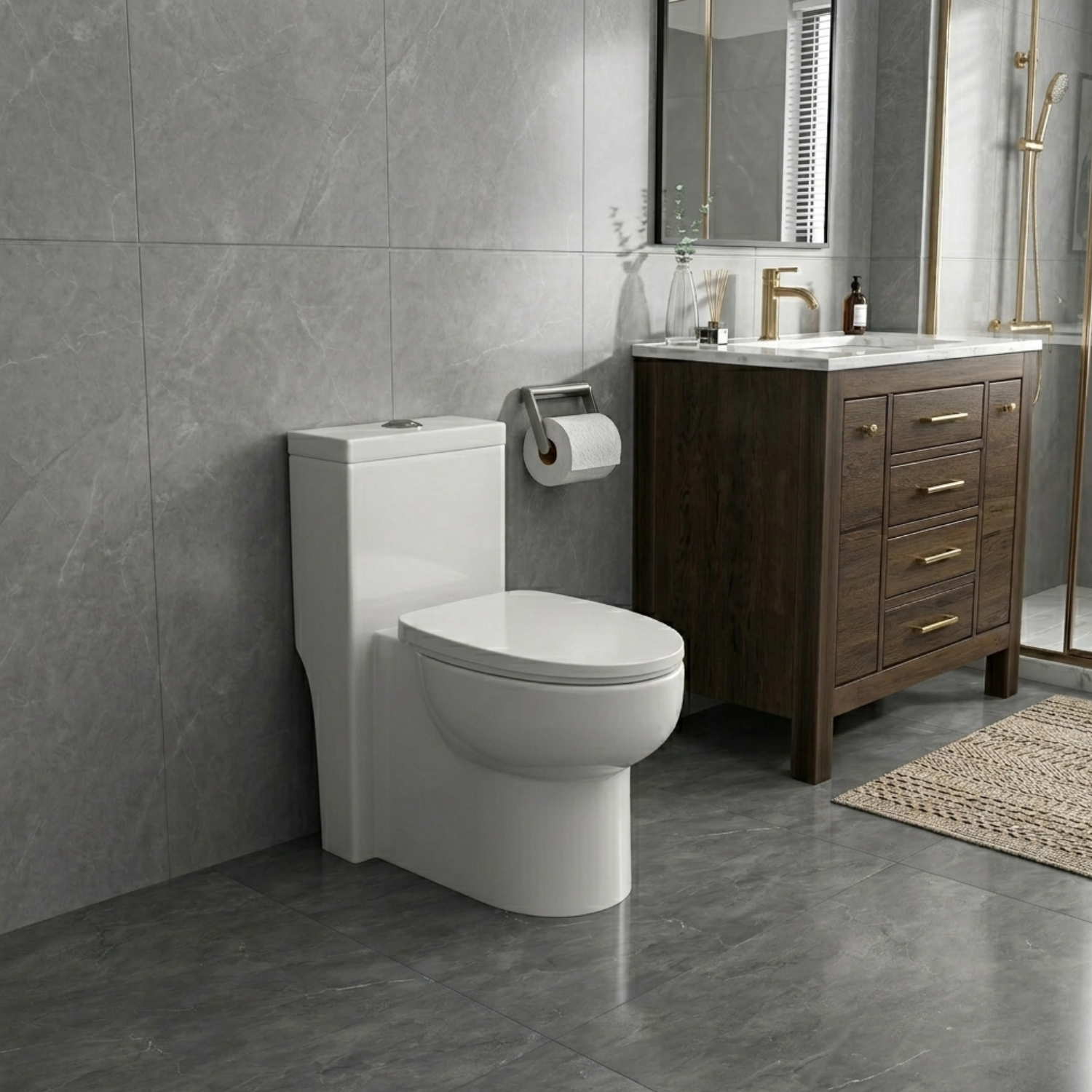 Driva - Soft-Closing One-Piece Elongated Toilet