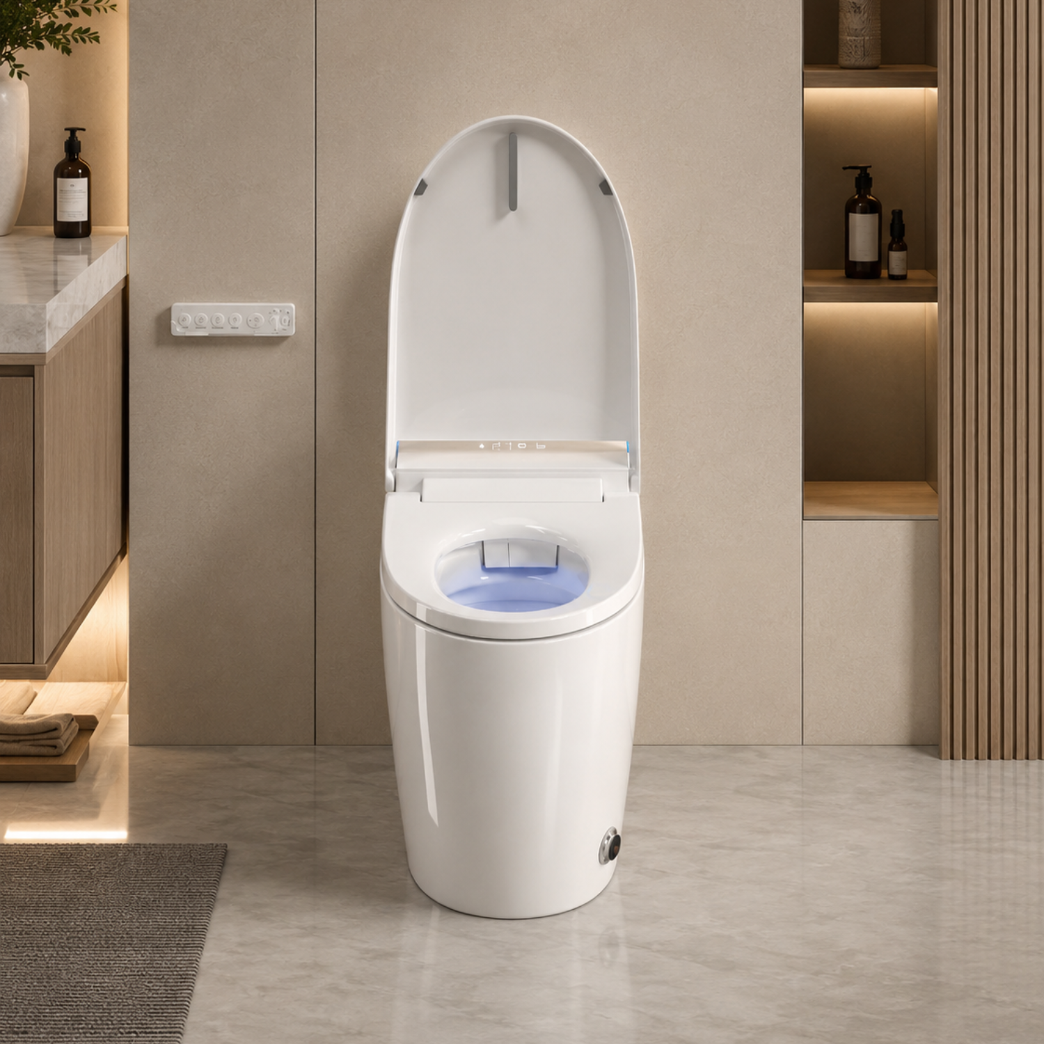 Vasteras - Smart One-Piece Bidet Toilet with Built-In Bidet