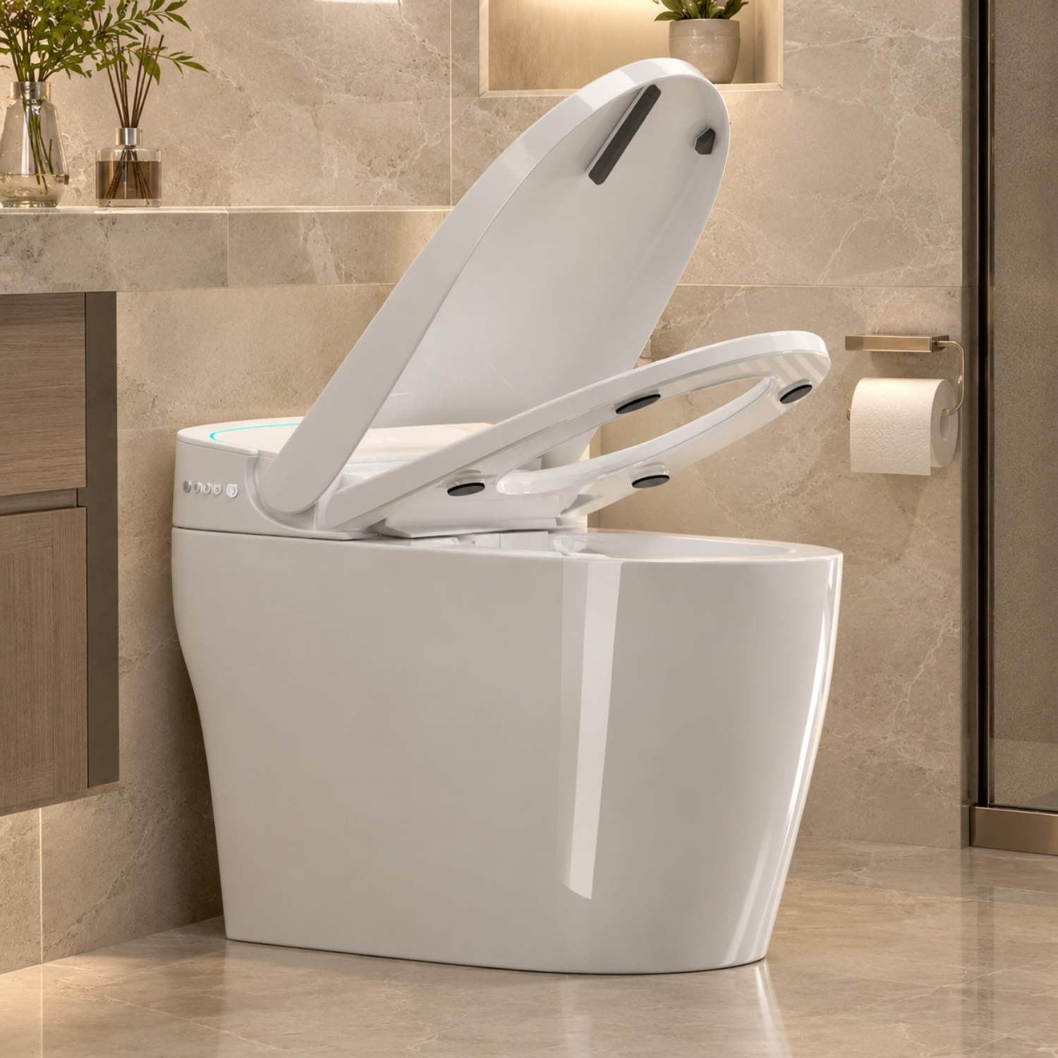 Vasteras - Smart One-Piece Bidet Toilet with Built-In Bidet