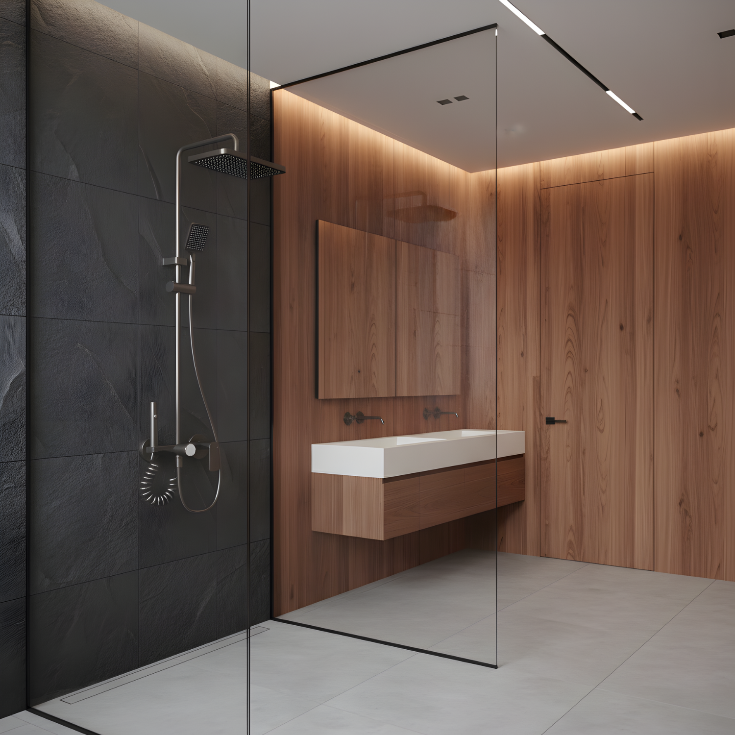 Gotland - Multifunction Bathroom Shower System Set – Hot and Cold Rotary Knob Pressurized Shower