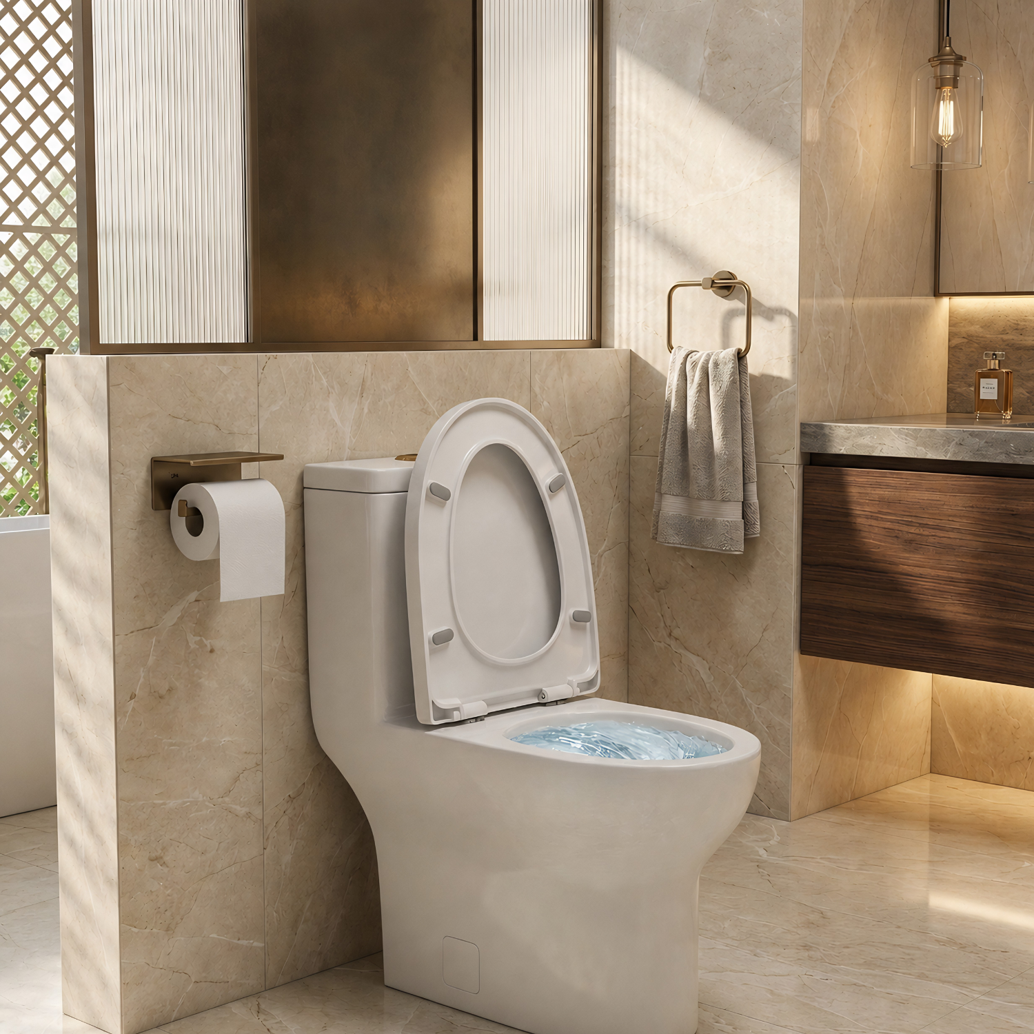 Alta - One-Piece Dual Washdown S-Trap Siphon Flushing  Floor Mounted Elongated