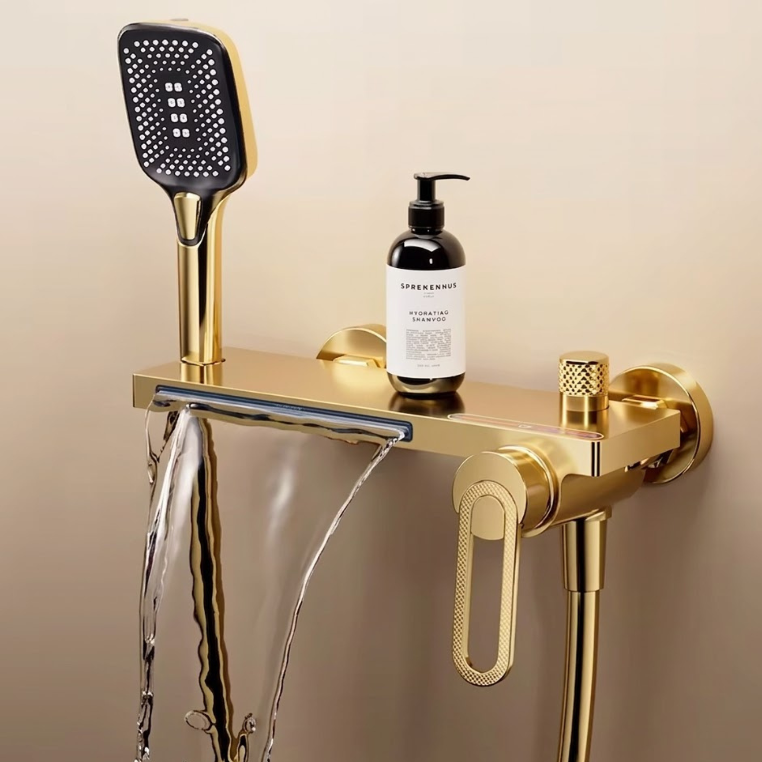 Inari - Wall Mounted Bathtub Shower Faucet Single Handle Spout Mixer Tap