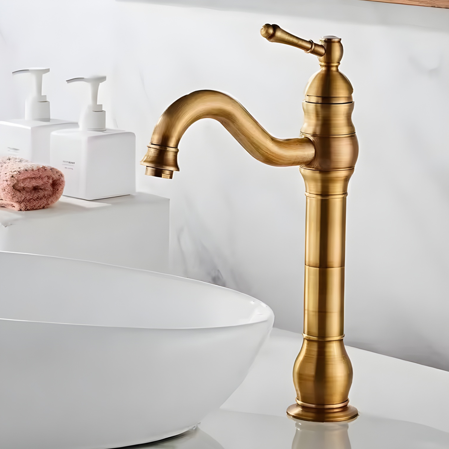 Kiruna - Antique 360° Swivel Vessel Sink Faucet