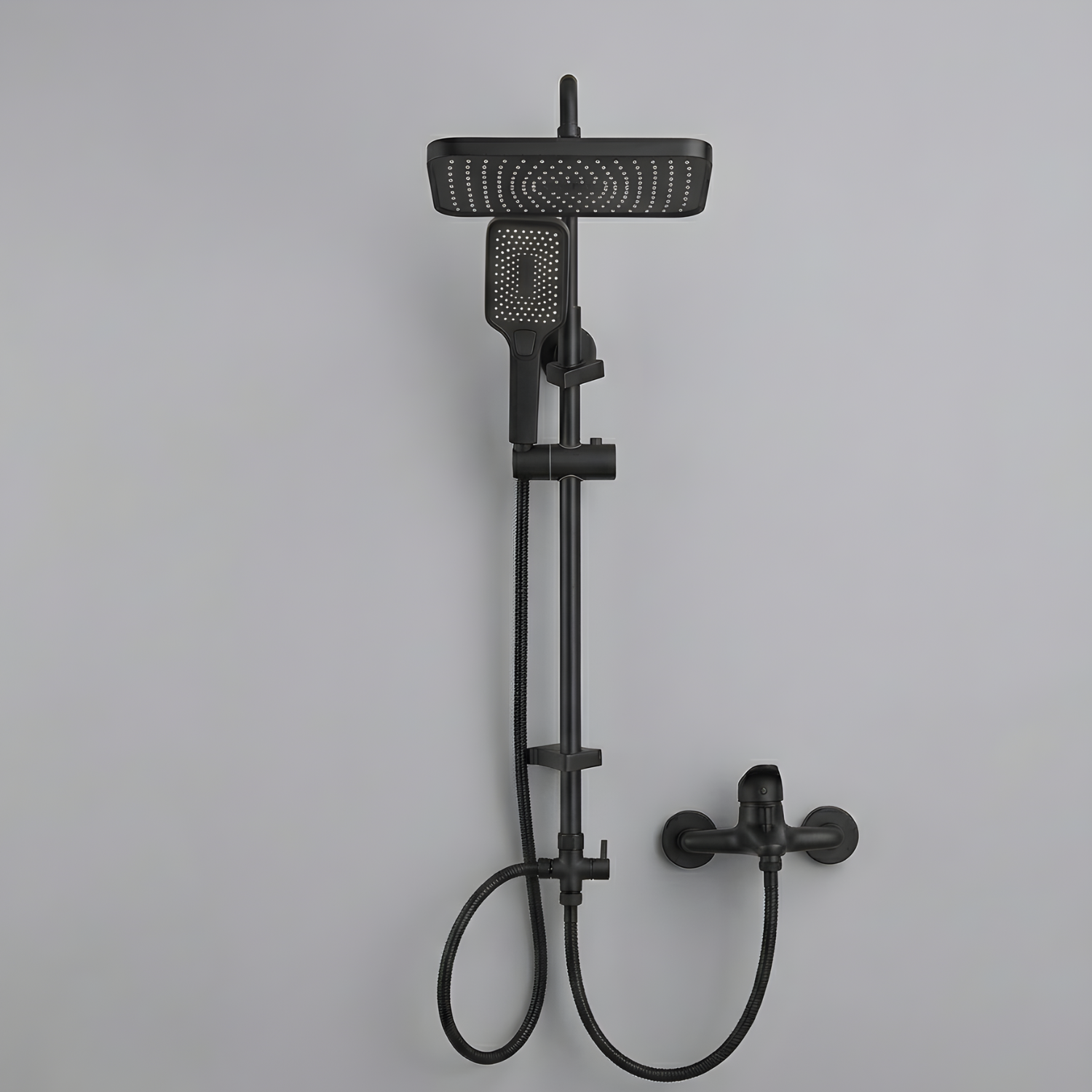 Sarek - Rainfall Shower Column Set with Handheld Shower & Wall Mounted Mixer Tap