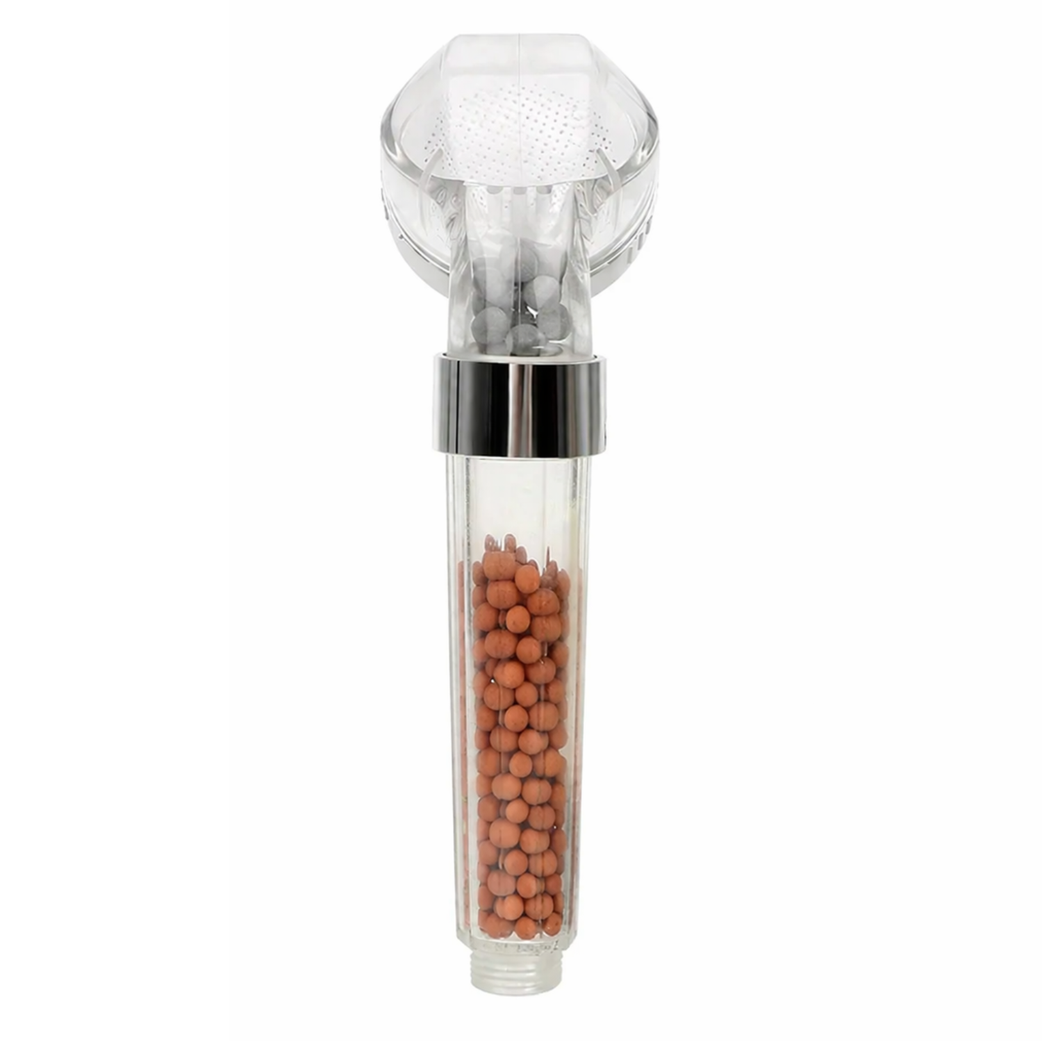 Holm - Filtered Shower Head ABS High Pressure Water Saving Spray Handheld Clear Showerheads with With Filter Beads for Bathroom