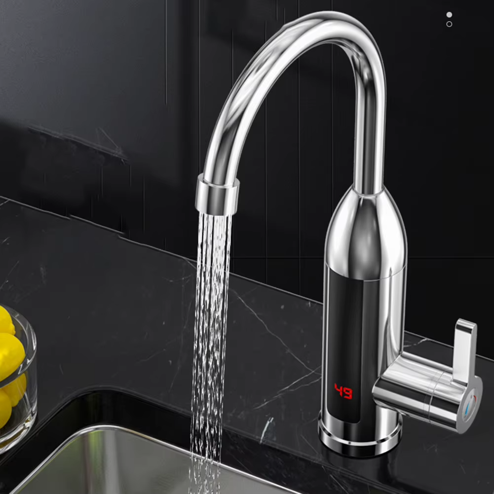 Water heating faucet