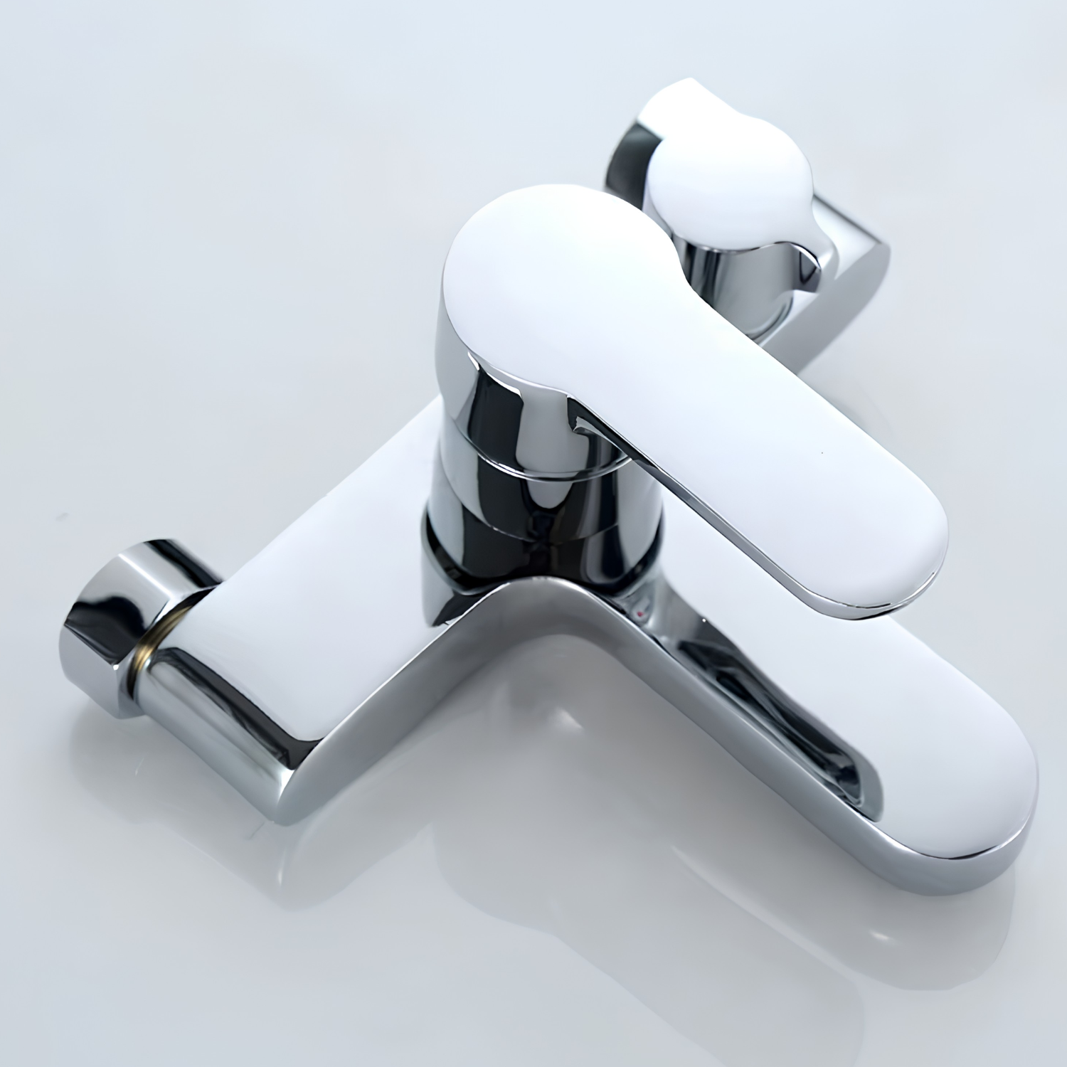 Siljan - 3-Way Shower Faucet Set with Diverter, Handheld Spray & Wall Mounted Mixer Valve