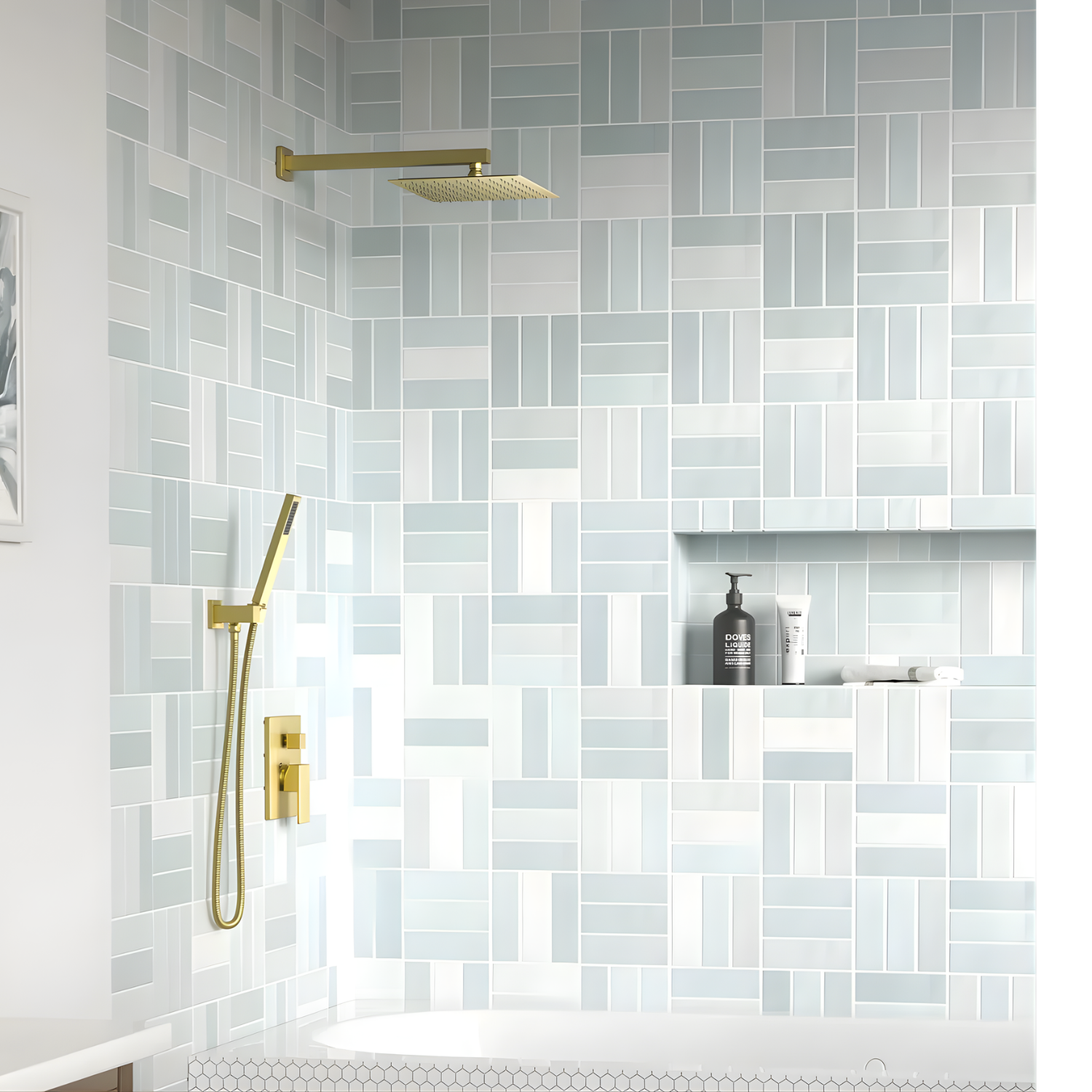 Skogar - Modern Rain Shower Kit for Bathroom