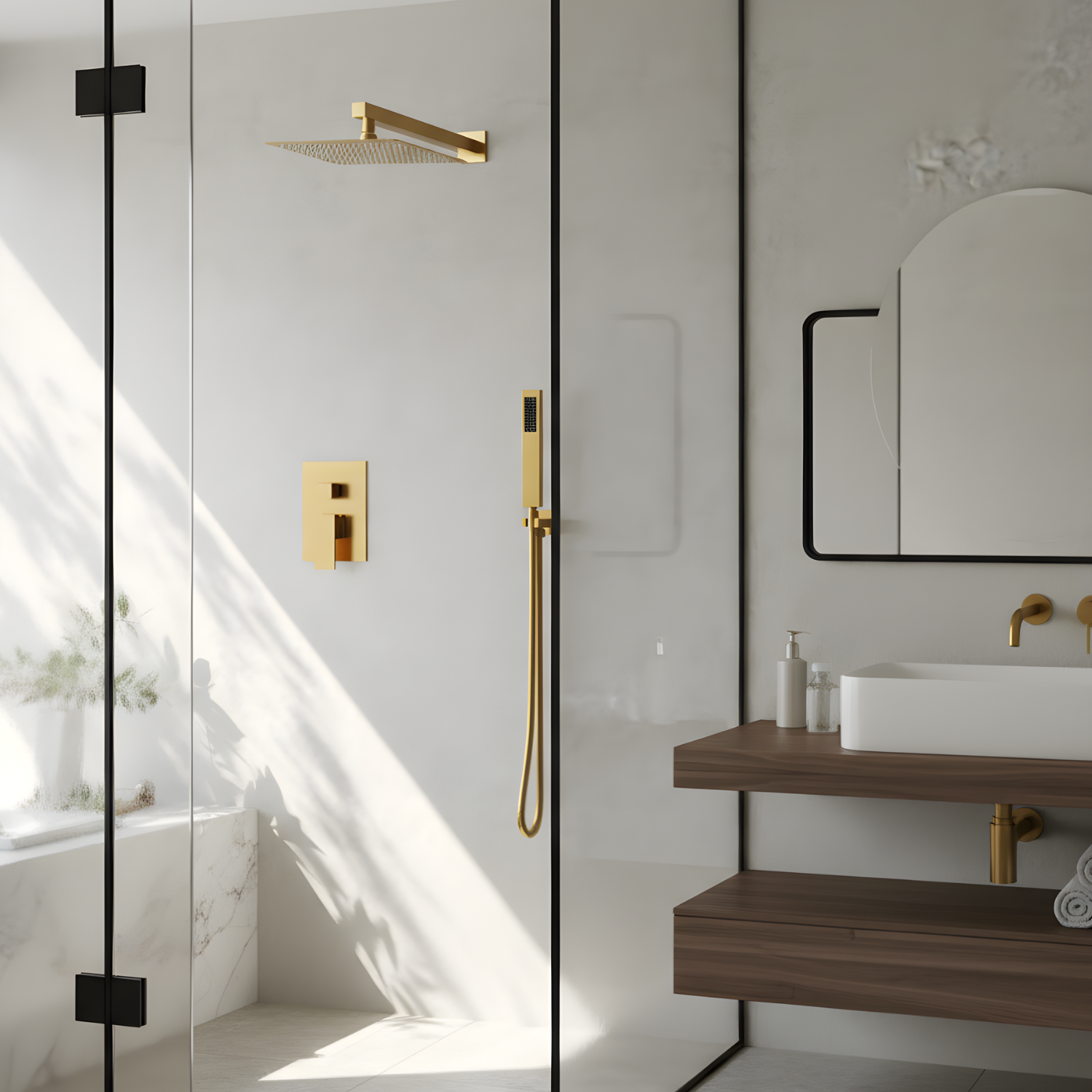 Skogar - Modern Rain Shower Kit for Bathroom