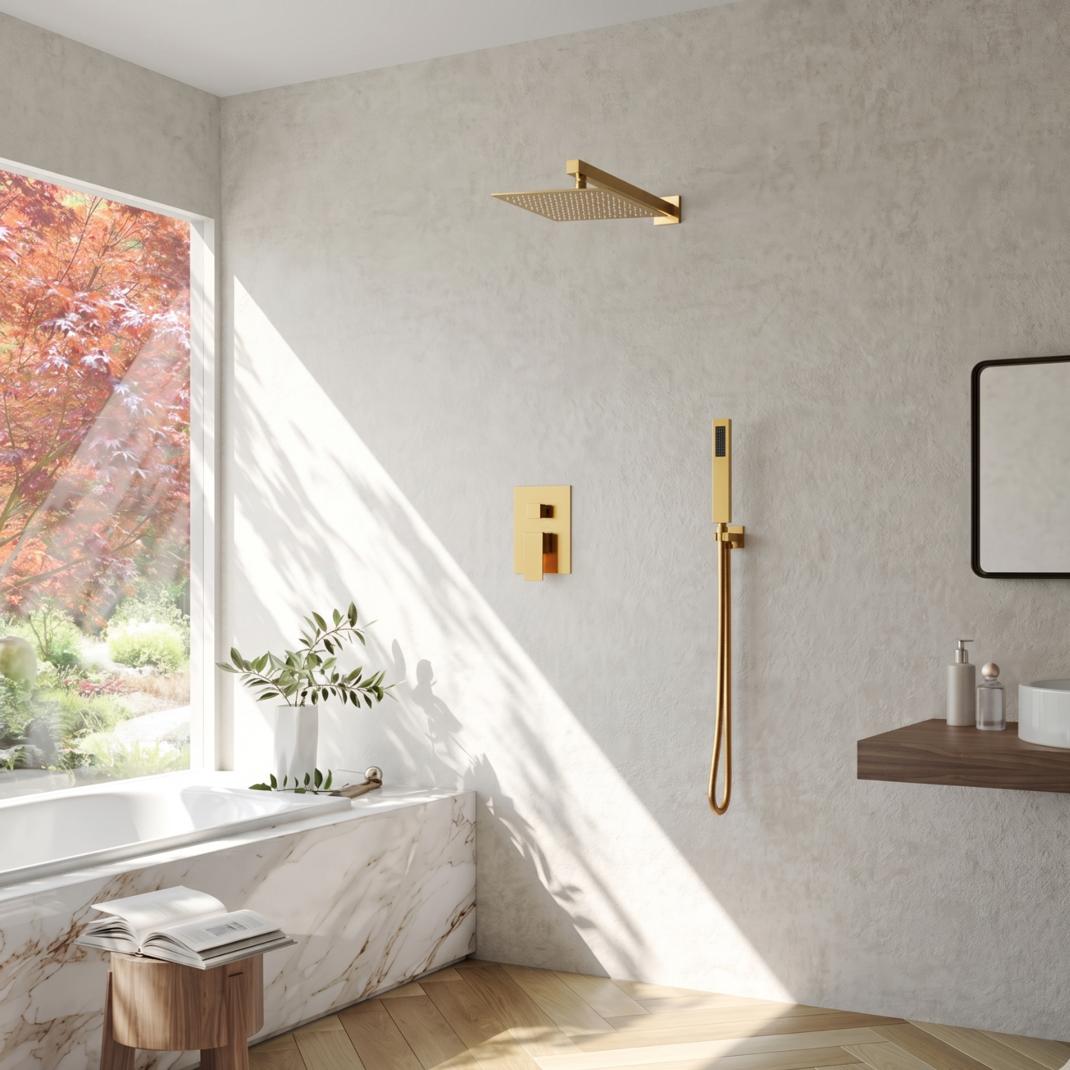 Skogar - Modern Rain Shower Kit for Bathroom