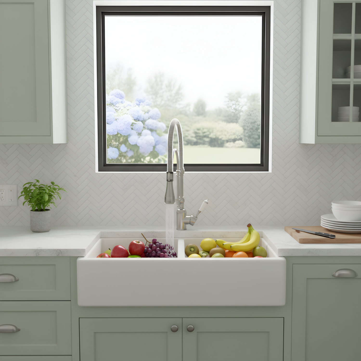 Visby - 360° Pull-Down Kitchen Faucet  with Spring Spout Hot & Cold Mixer