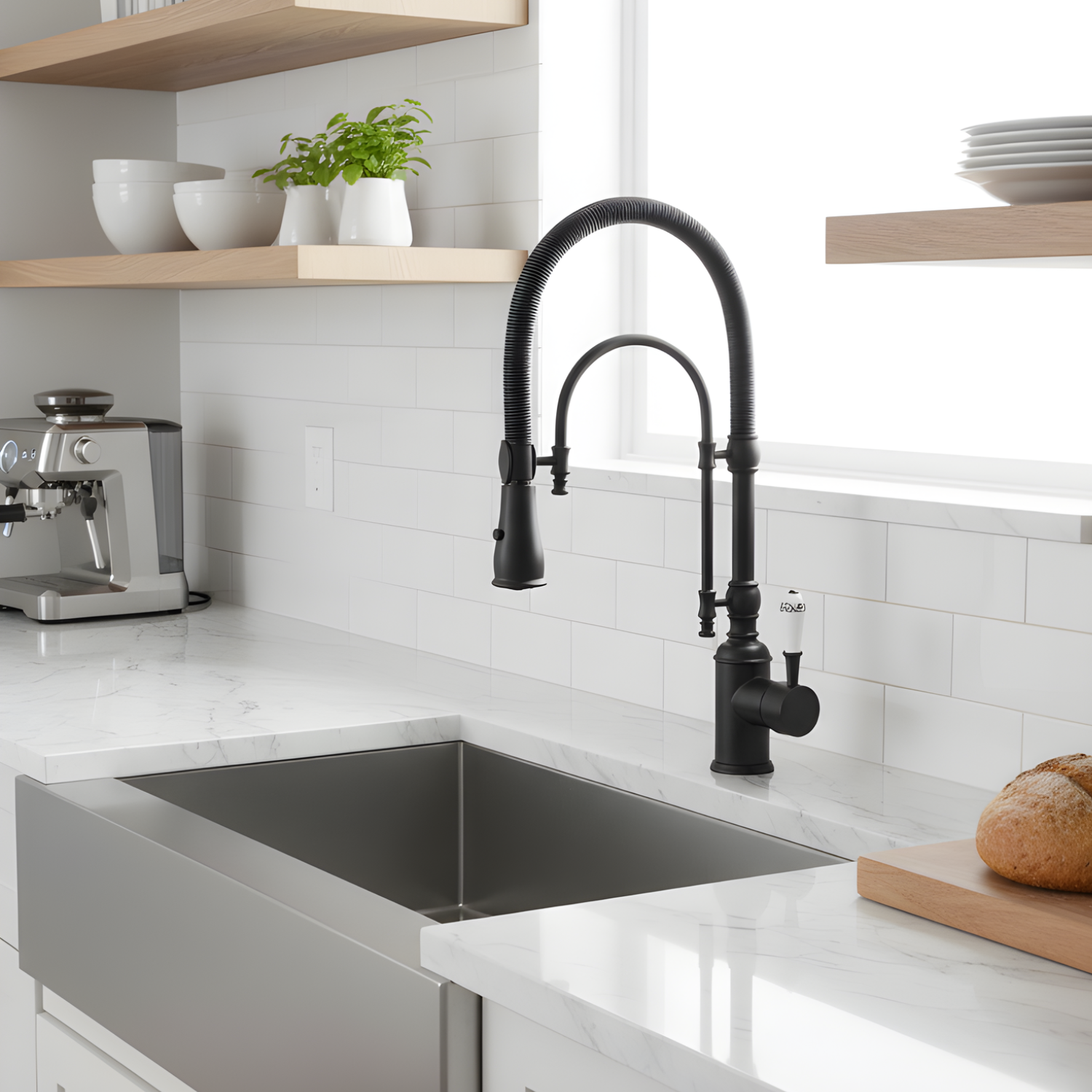 Visby - 360° Pull-Down Kitchen Faucet  with Spring Spout Hot & Cold Mixer